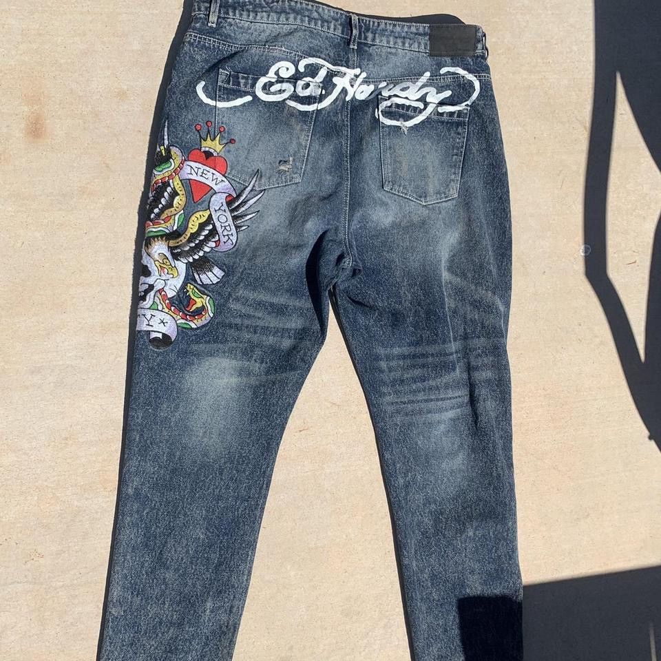 ed hardy skull slim taper