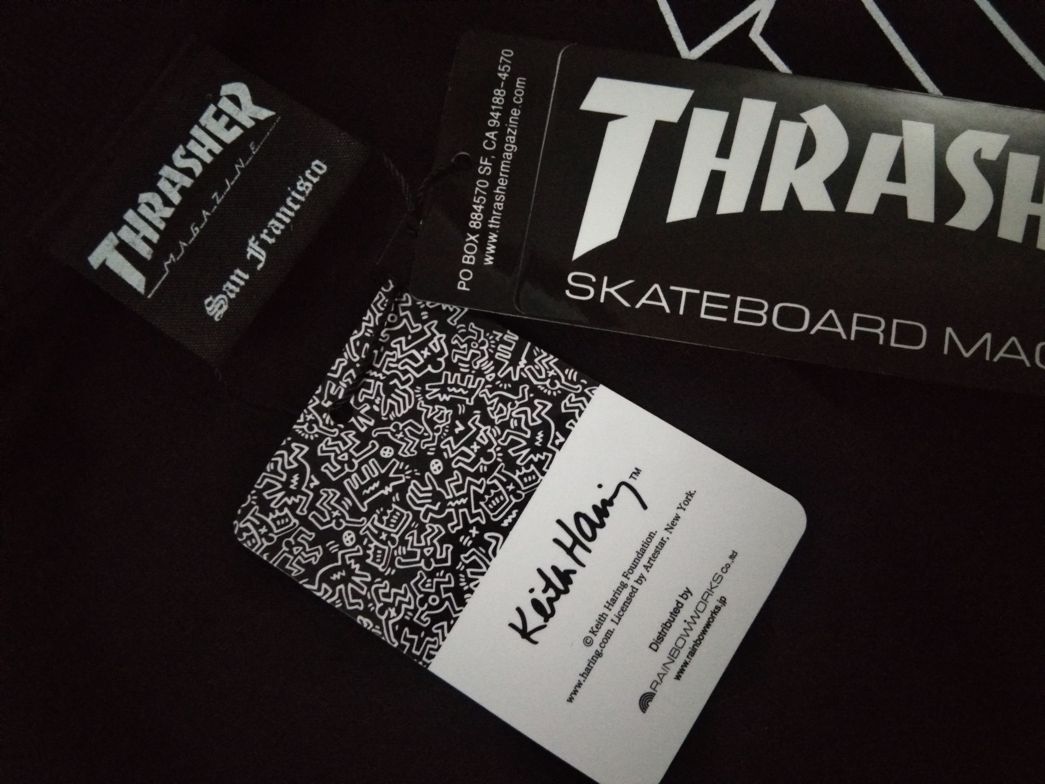 Keith Haring NEW 💥 Thrasher x Keith Haring tshirt pop art streetwear Size US L / EU 52-54 / 3 - 5 Thumbnail