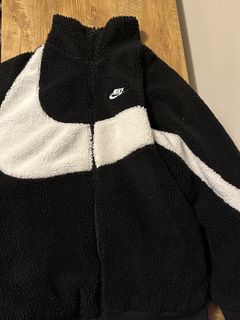 Nike Big Swoosh Reversible Boa Jacket | Grailed