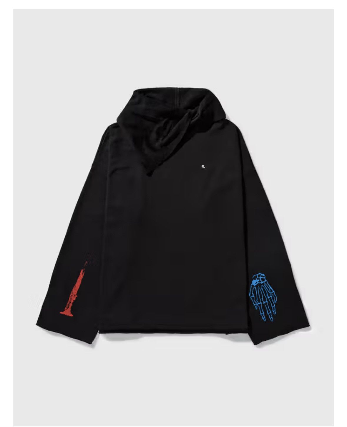 トップス RAF SIMONS Christiane F. Wet Hair Hoodie ラフシモンズ RAF SIMONS Black Christiane F. Wet Hair Zip Hoodie