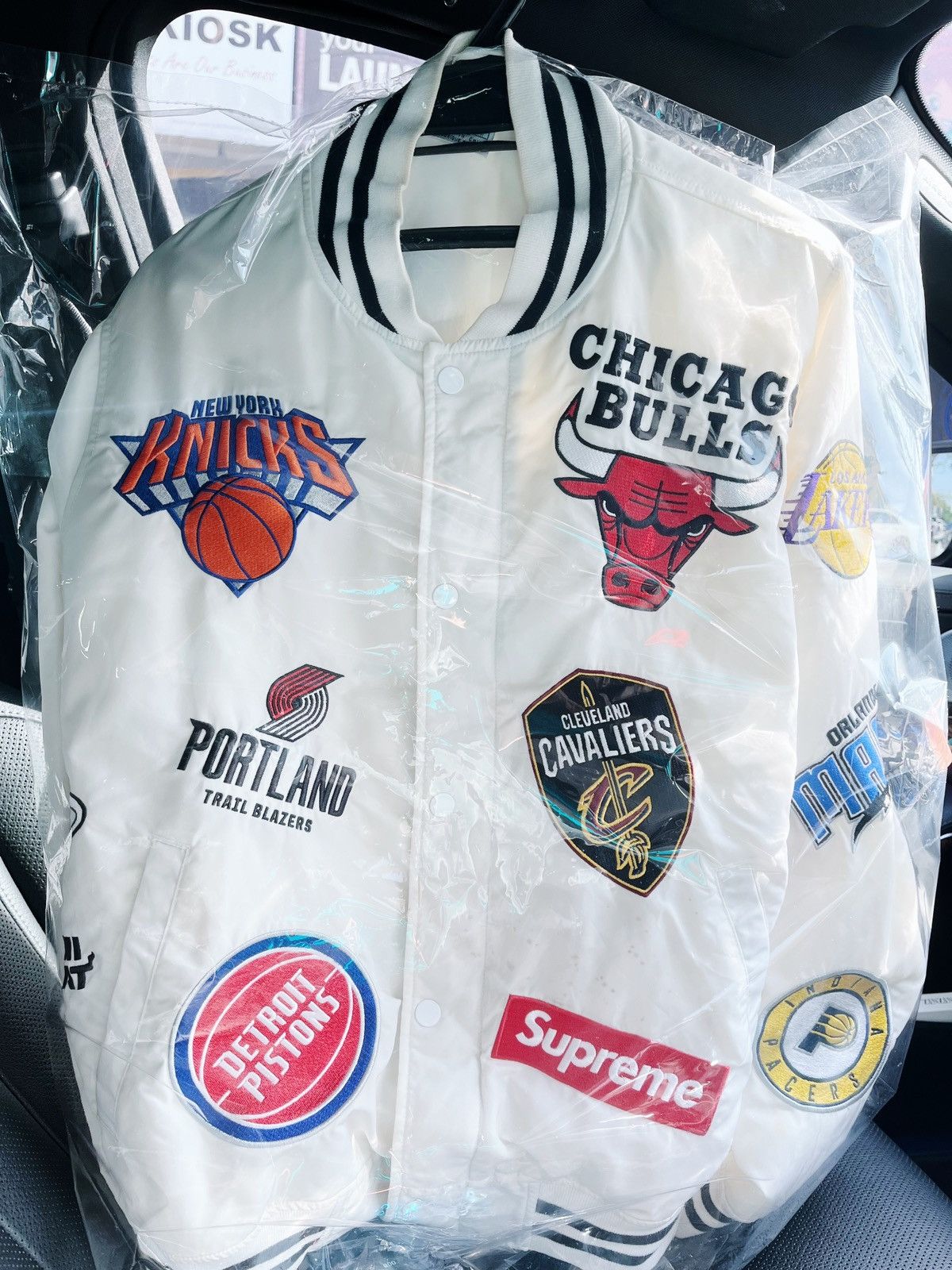 Supreme Nike x Supreme x NBA bomber jacket Travis Scott style Grailed