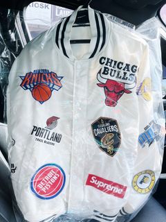 Supreme - SUPREME X NIKE NBA TEAM LOGOS BOMBER JACKET  HBX - Globally  Curated Fashion and Lifestyle by Hypebeast