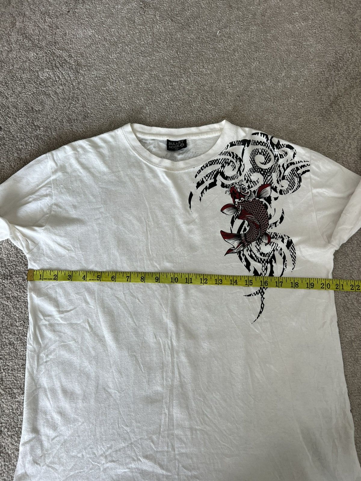 Japanese Brand Bullet noise koi fish big print Size US L / EU 52-54 / 3 - 6 Thumbnail