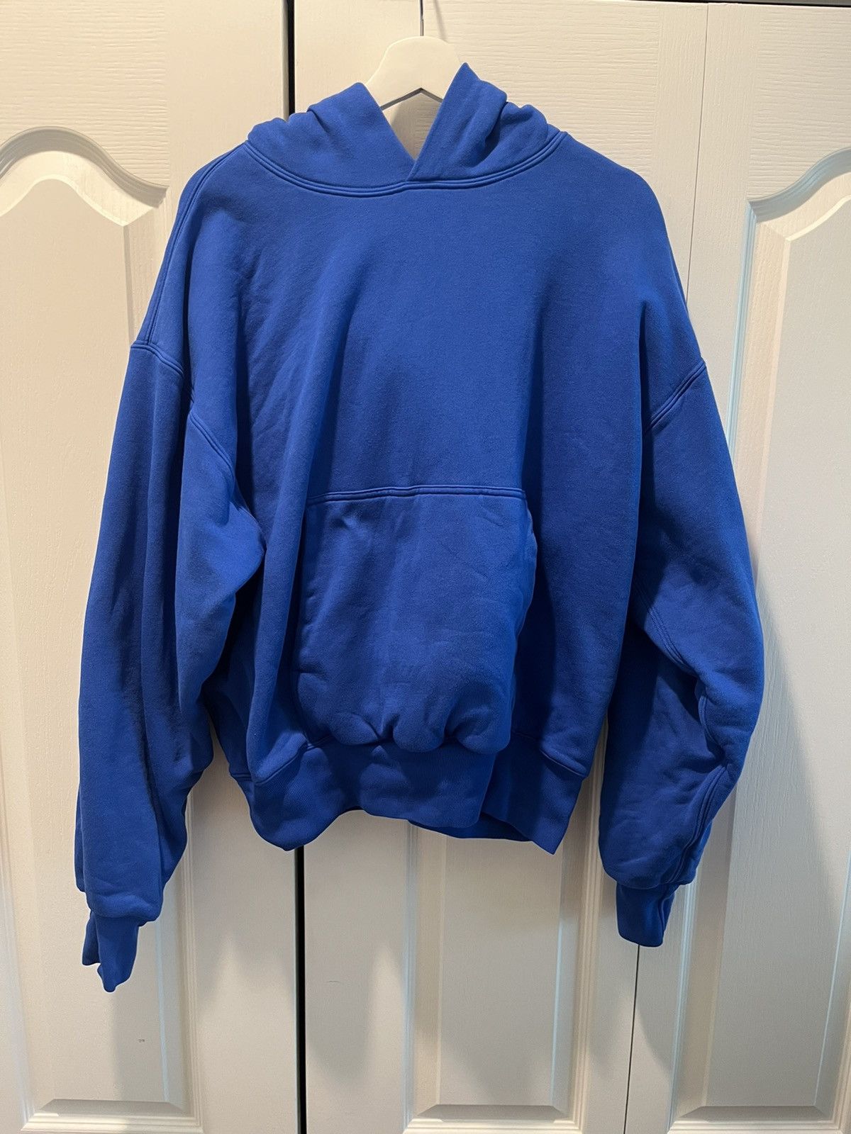 image of Yeezy Gap Hoodie in Blue, Men's (Size Large)