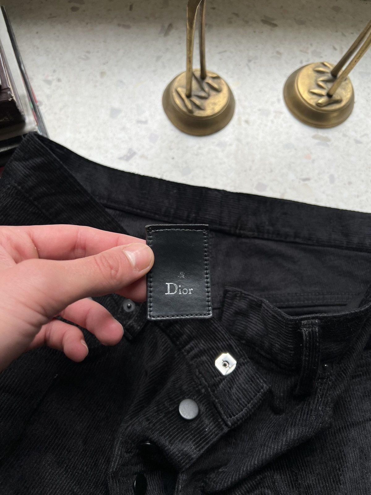 Dior × Hedi Slimane VELVET SLIM PANTS Size US 30 / EU 46 - 23 Thumbnail