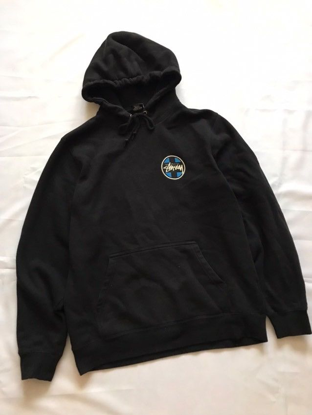 Vintage Stussy Spellout Hoodie Pullover Made 2024 in USA Big Logo