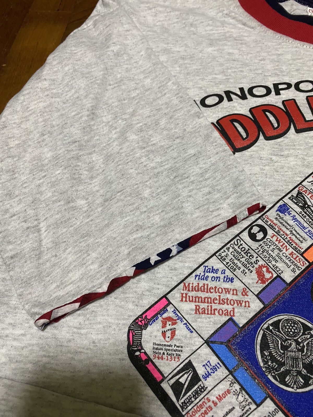 Vintage Vintage ‘99 Veterans Association Monopoly Game Double Tee Size US XL / EU 56 / 4 - 10 Thumbnail