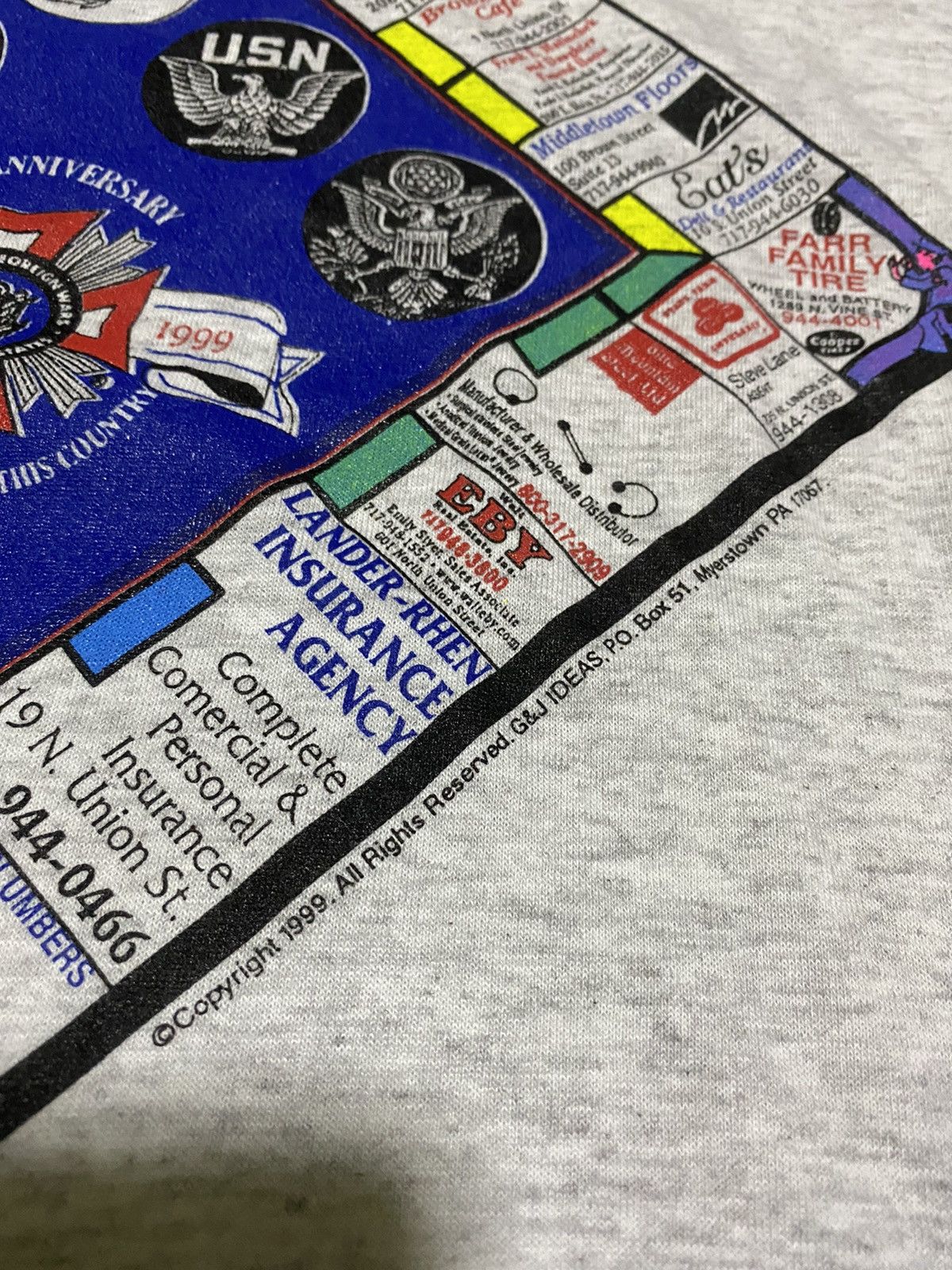 Vintage Vintage ‘99 Veterans Association Monopoly Game Double Tee Size US XL / EU 56 / 4 - 2 Thumbnail