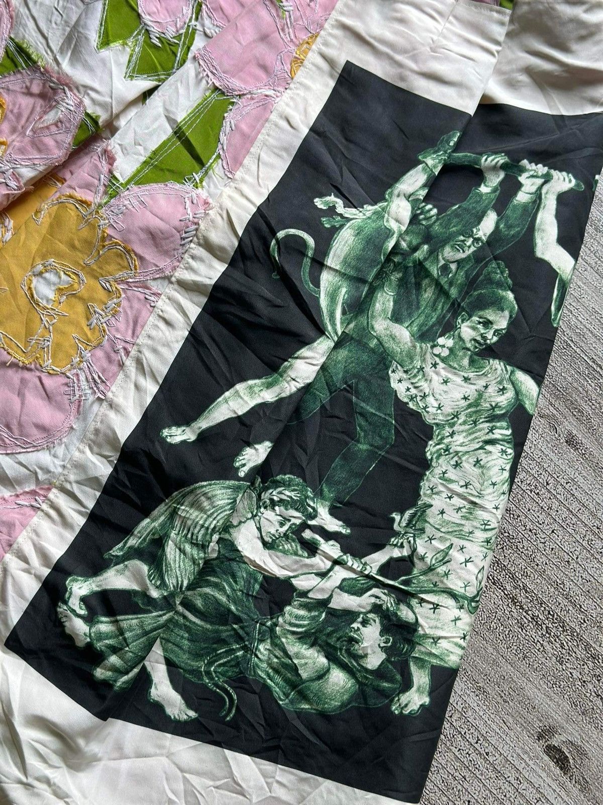 Prada SS16 Runway PRADA Appliquéd silk-faille dress Size XS / US 0-2 / IT 36-38 - 2 Thumbnail