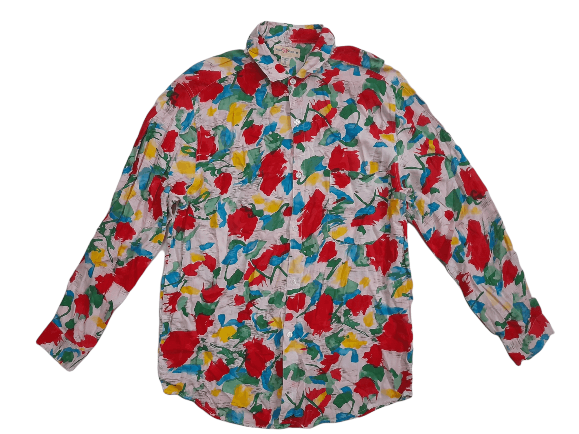 Other Koala Country 100 Rayon Button Down Shirt (D827) Size US M / EU 48-50 / 2 - 1 Thumbnail