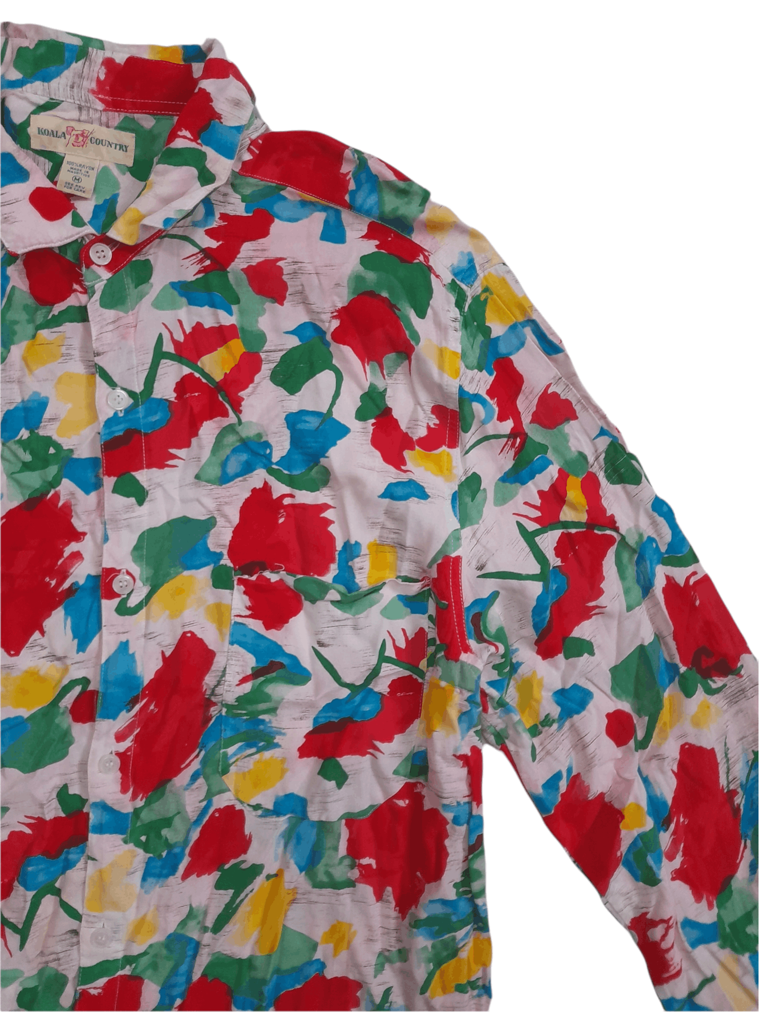 Other Koala Country 100 Rayon Button Down Shirt (D827) Size US M / EU 48-50 / 2 - 2 Thumbnail