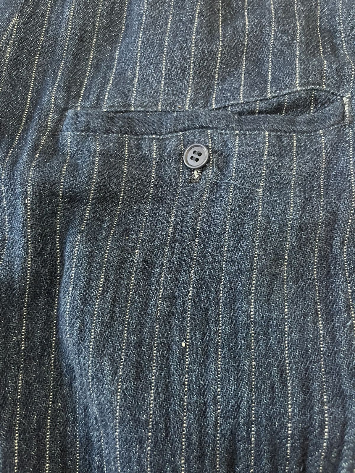 Issey Miyake Plantation Indigo Dye Striped Pants Size US 34 / EU 50 - 6 Thumbnail