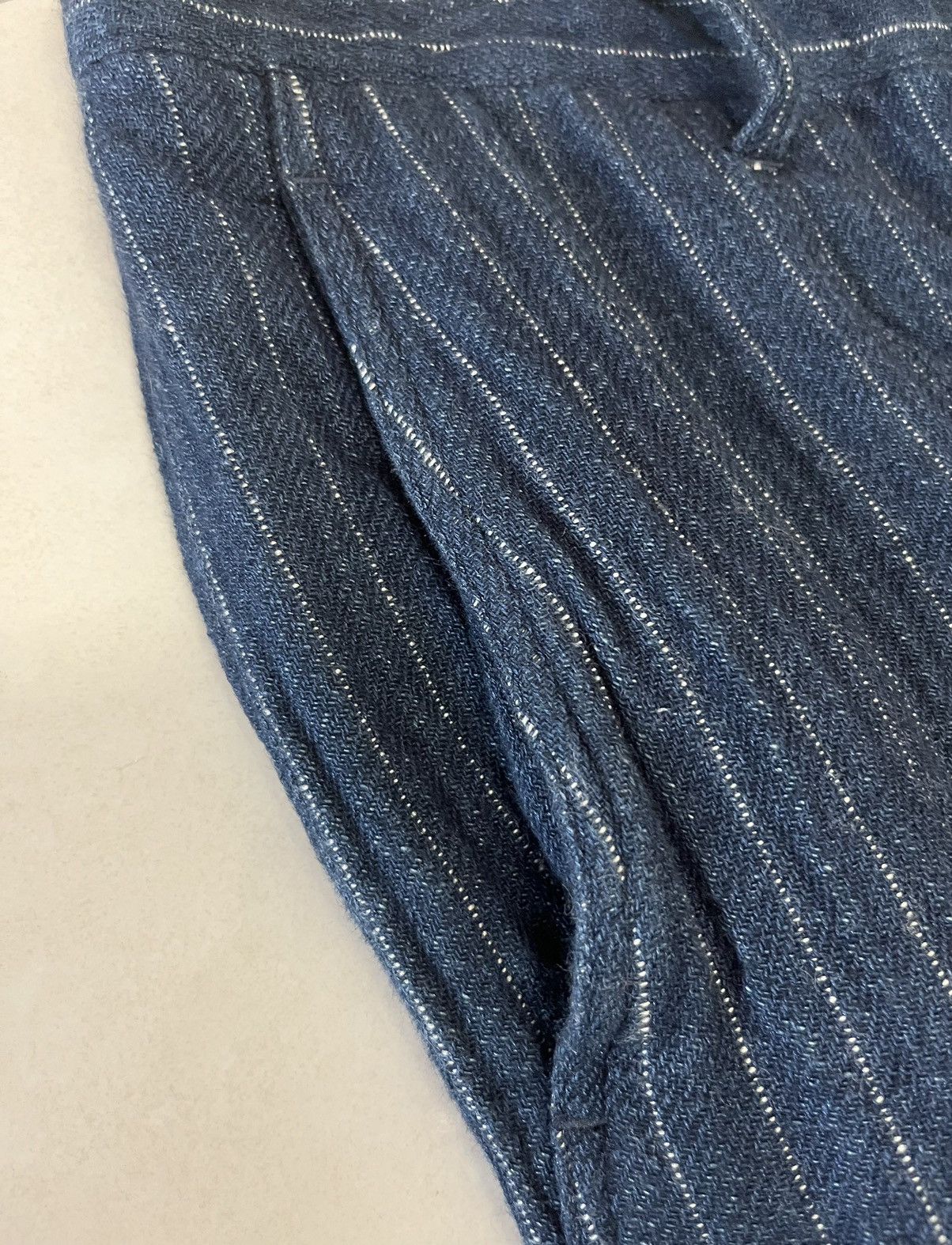 Issey Miyake Plantation Indigo Dye Striped Pants Size US 34 / EU 50 - 4 Thumbnail