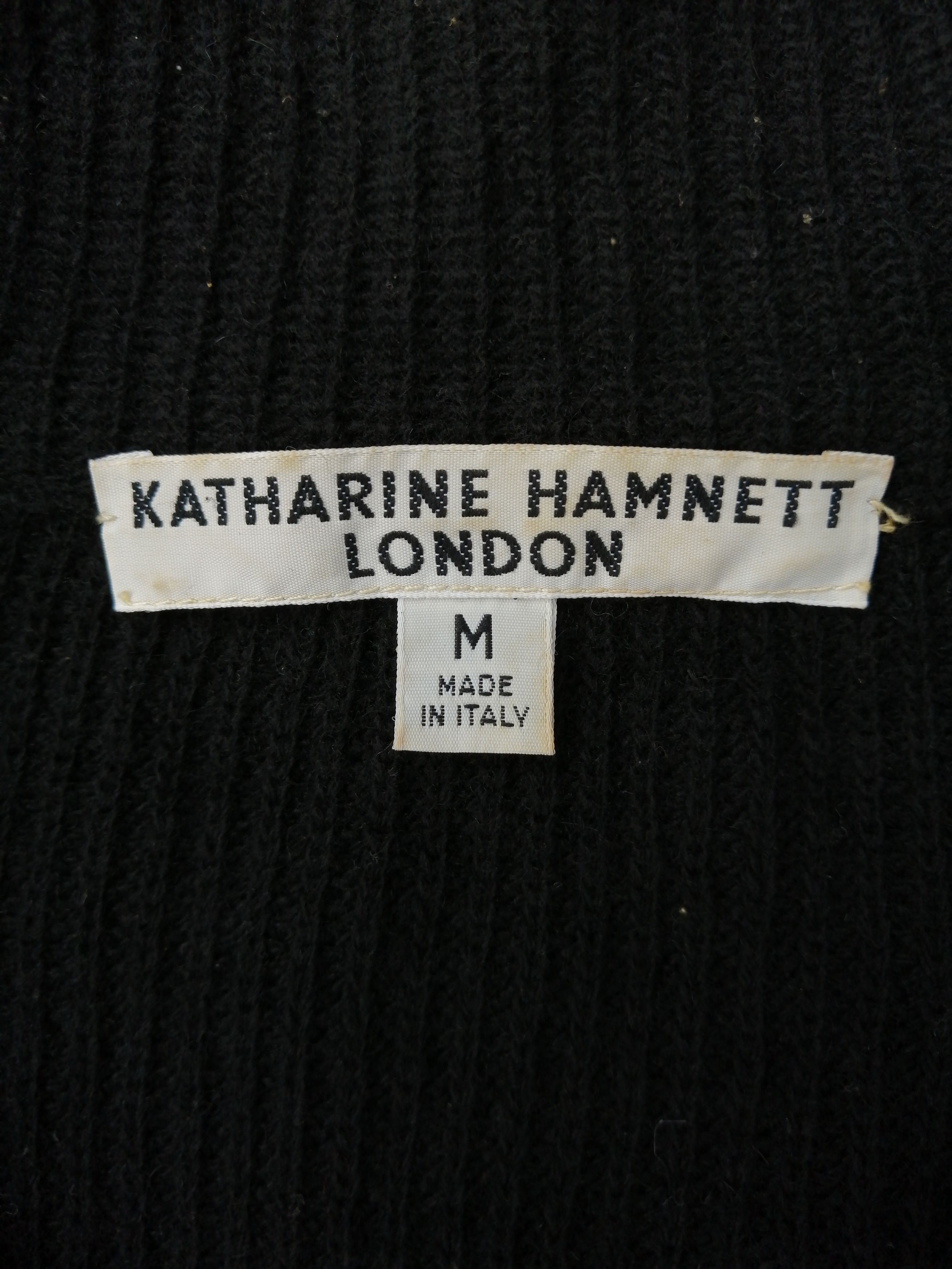 Katharine Hamnett London 1980's Wool Fur Knitted Sweater Size US M / EU 48-50 / 2 - 5 Thumbnail