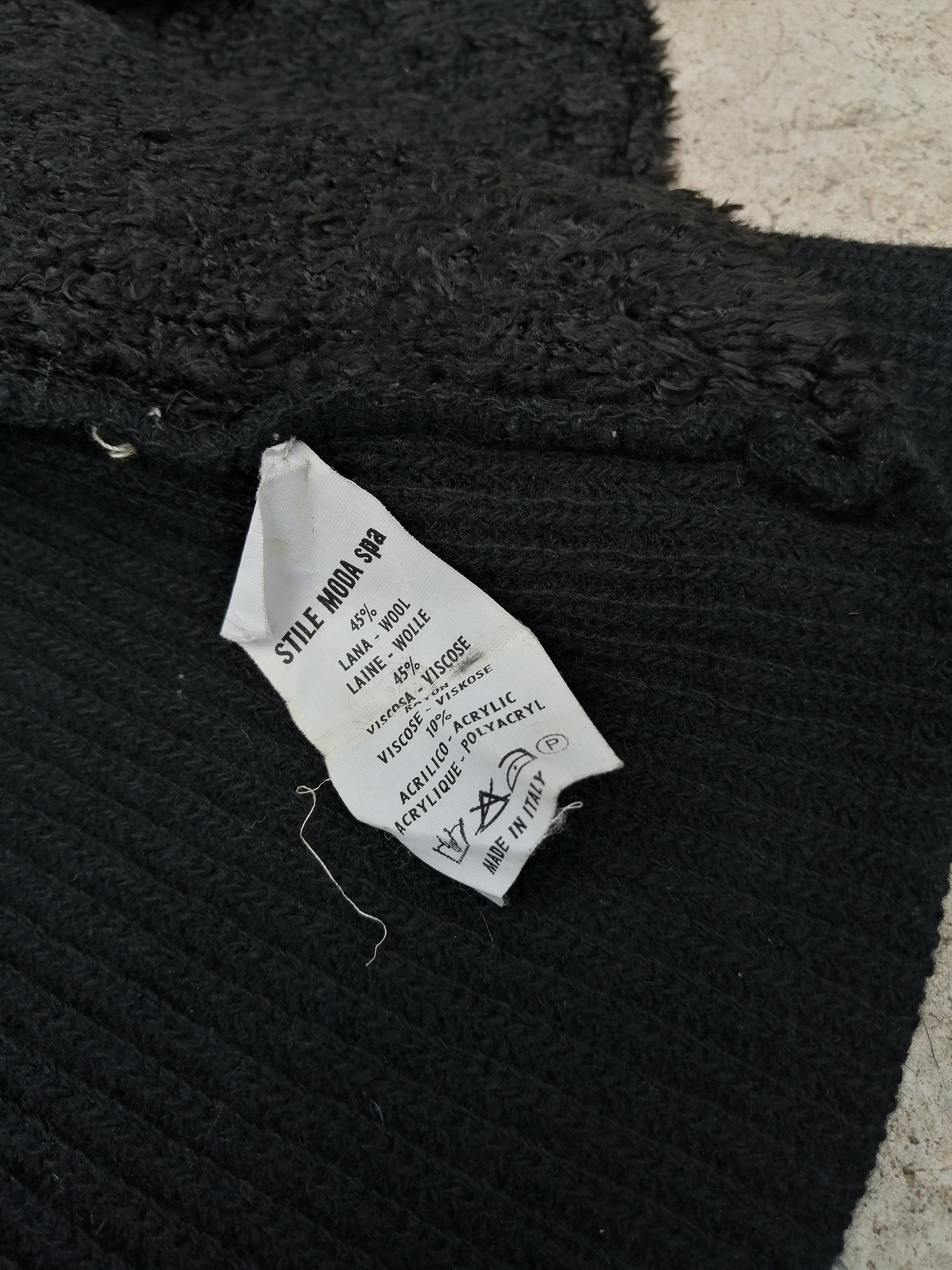 Katharine Hamnett London 1980's Wool Fur Knitted Sweater Size US M / EU 48-50 / 2 - 7 Thumbnail