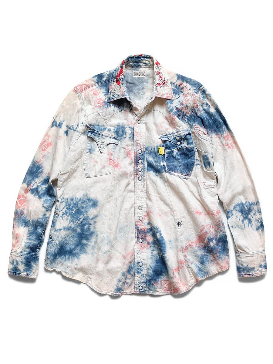 Kapital 8oz Denim Sukiyaki Western Shirt ASHBURY DYED