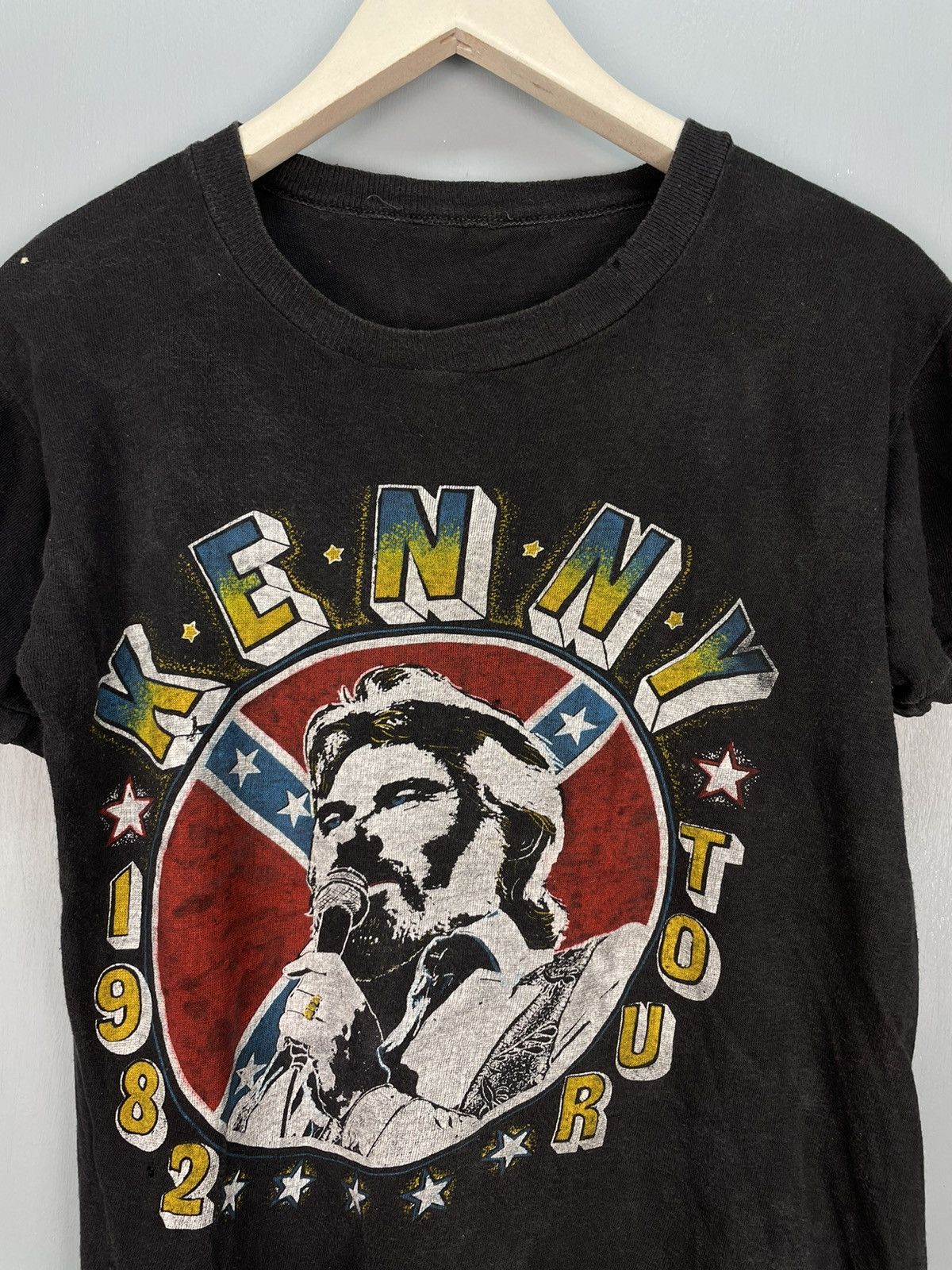 Band Tees Vintage 80s Kenny tour 1982 parking lot bootleg tee Size US XS / EU 42 / 0 - 3 Thumbnail