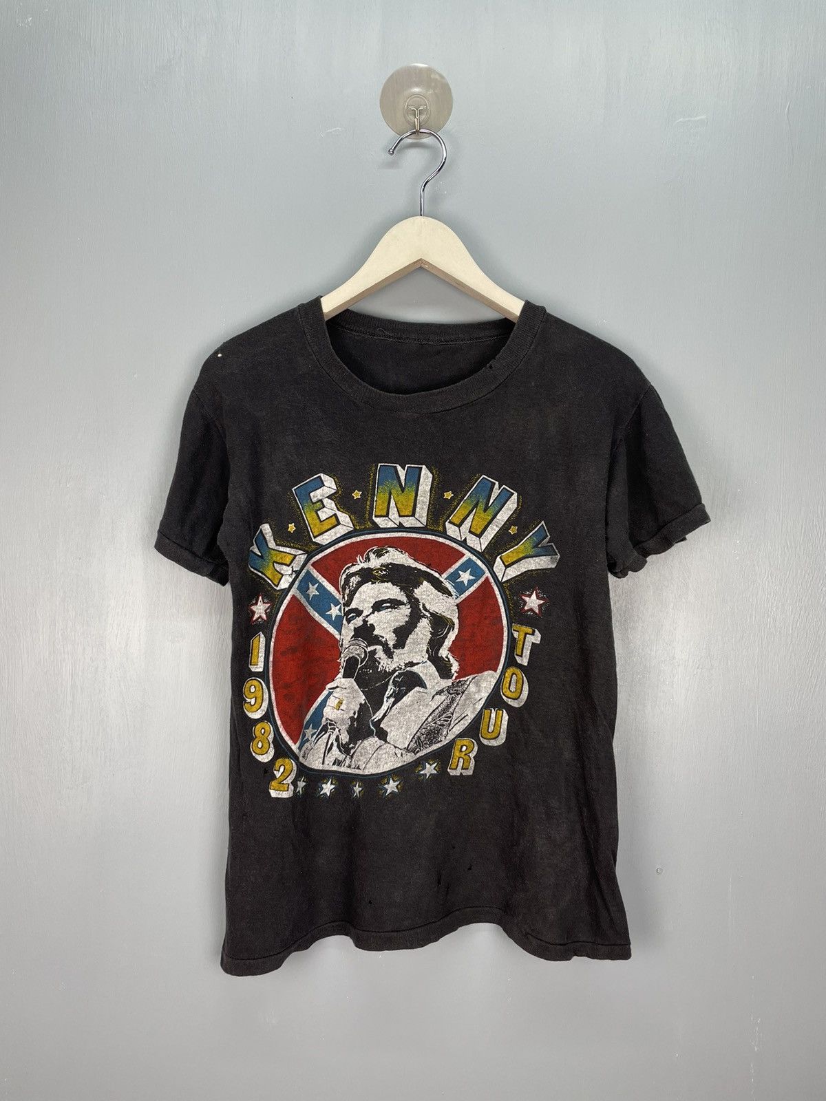Band Tees Vintage 80s Kenny tour 1982 parking lot bootleg tee Size US XS / EU 42 / 0 - 1 Thumbnail