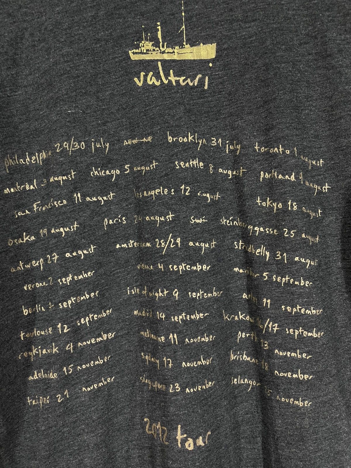Band Tees Sigur ros rock band 2012 tour t shirt Size US XS / EU 42 / 0 - 5 Thumbnail