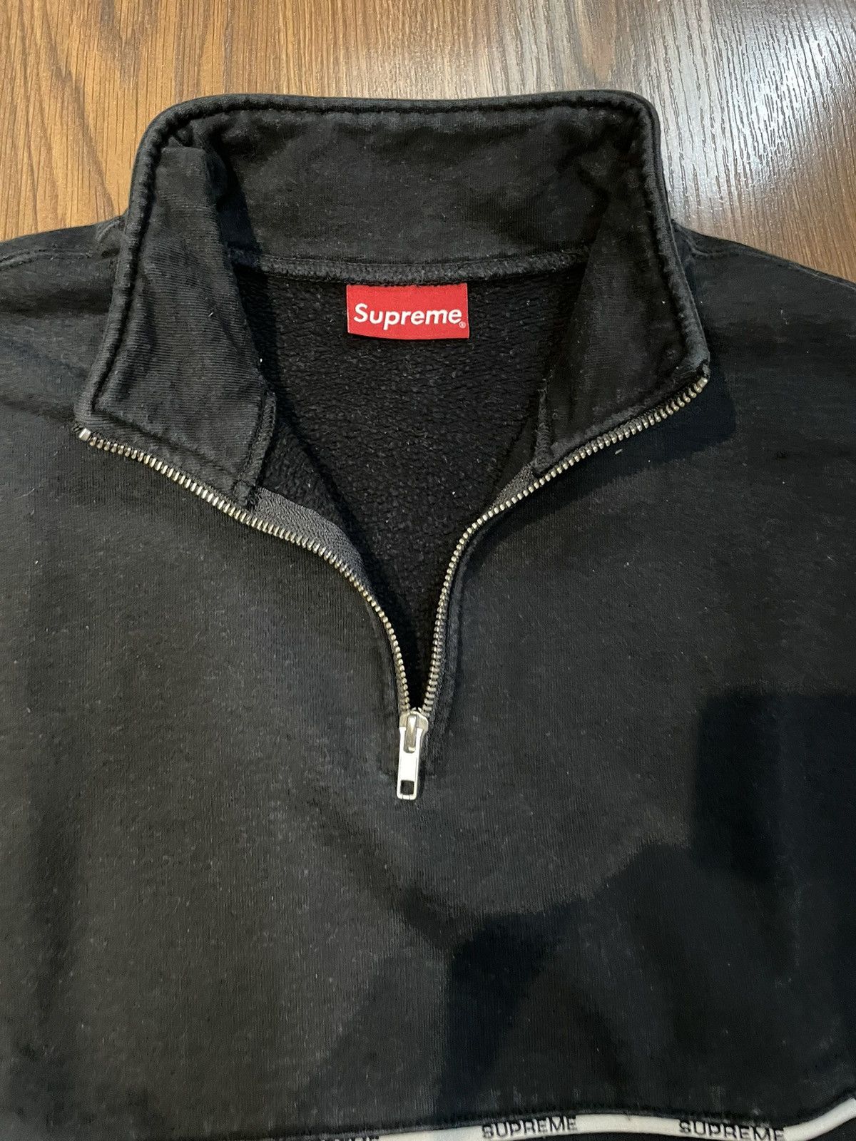 Supreme Supreme Logo Piping Half Zip SS18 Size US M / EU 48-50 / 2 - 6 Thumbnail