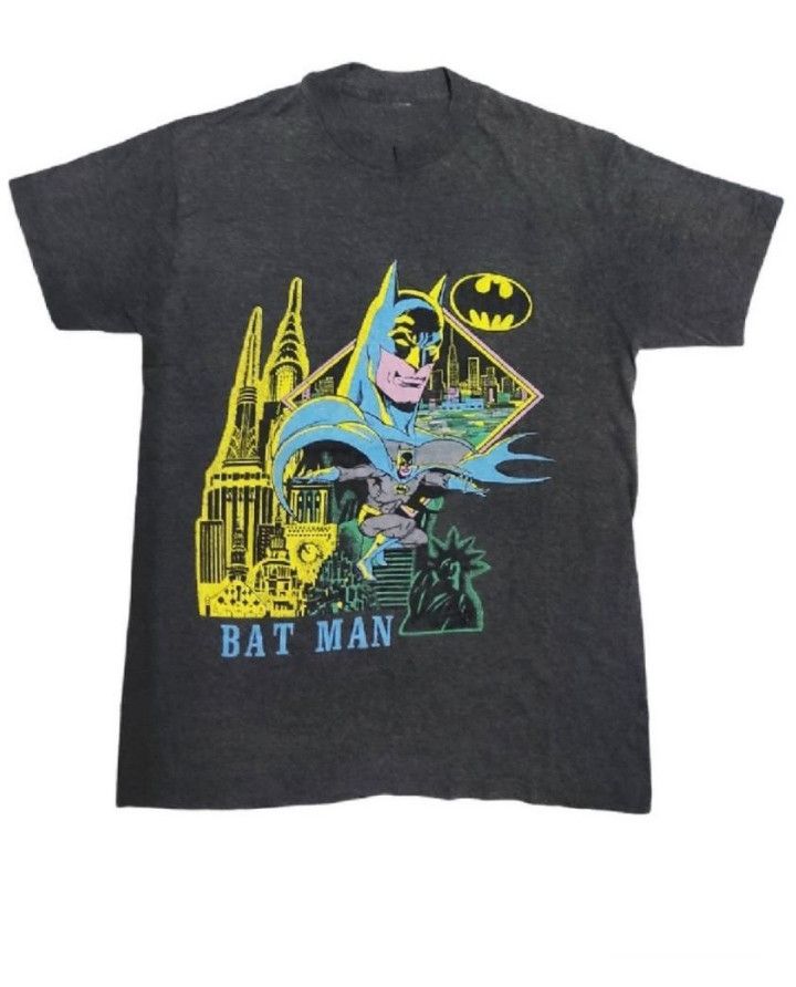 Vintage Vintage 80s Batman T-Shirt Size US S / EU 44-46 / 1 - 1 Thumbnail