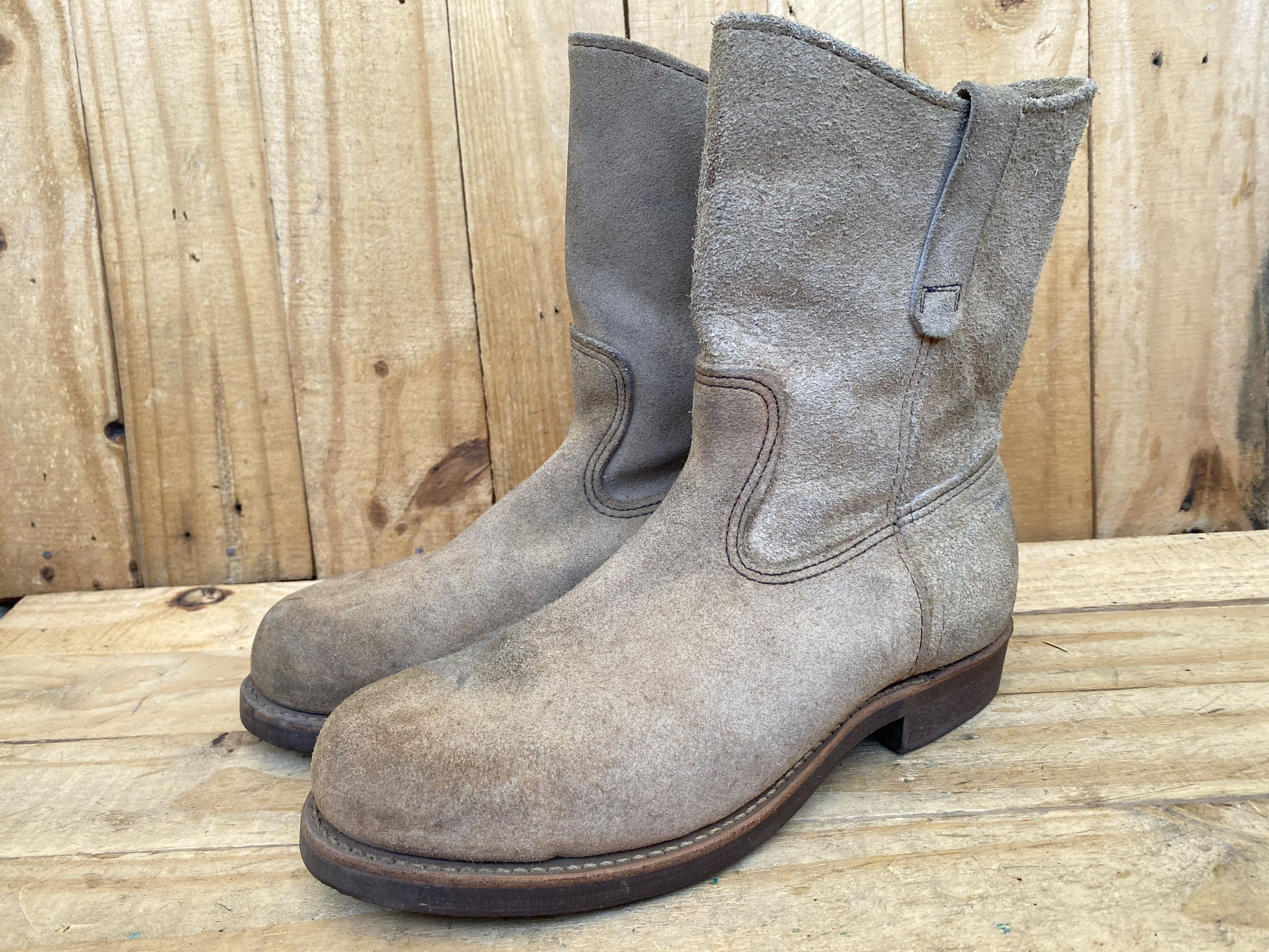 Red Wing RARE Red Wing Heritage Muleskinner Pecos Cork Sole Suede | Grailed