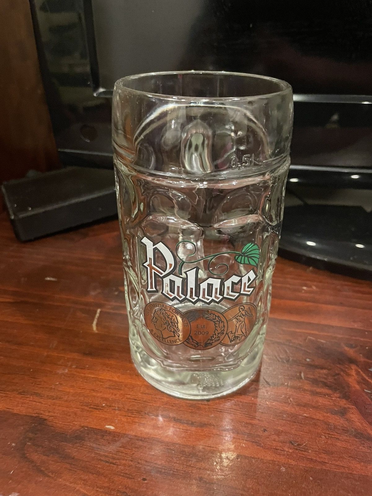 image of Fw18 Palace Glass Stein (Beer Mug), Men's