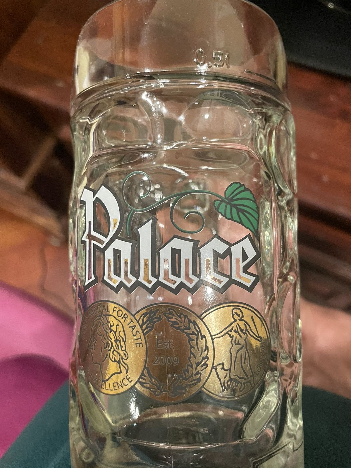 Palace FW18 Palace Glass Stein (Beer Mug) Size ONE SIZE - 3 Thumbnail