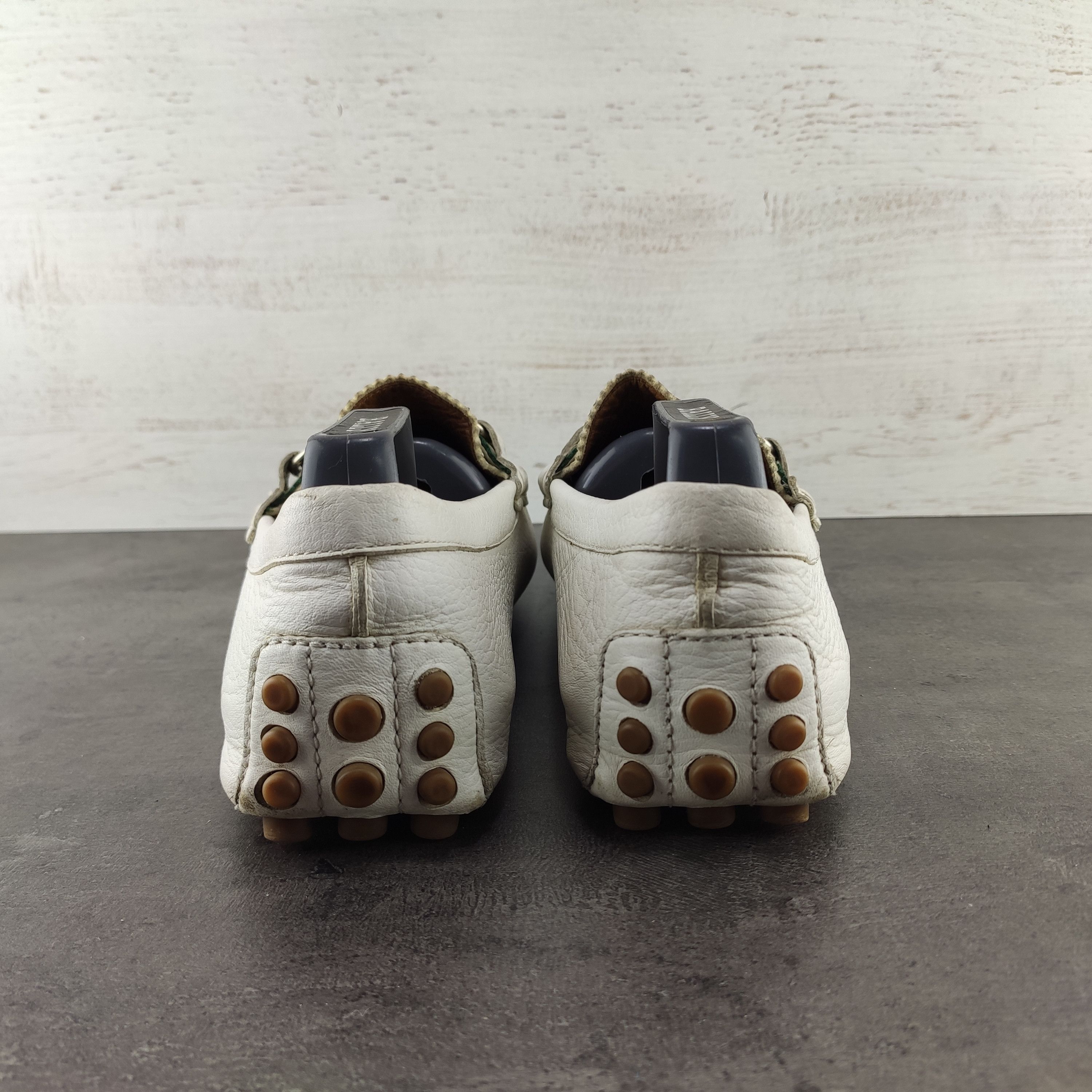 Gucci Men's Gucci Damo White Horsebit Leather Loafers Size UK 7.5 Size US 8.5 / EU 41-42 - 4 Thumbnail