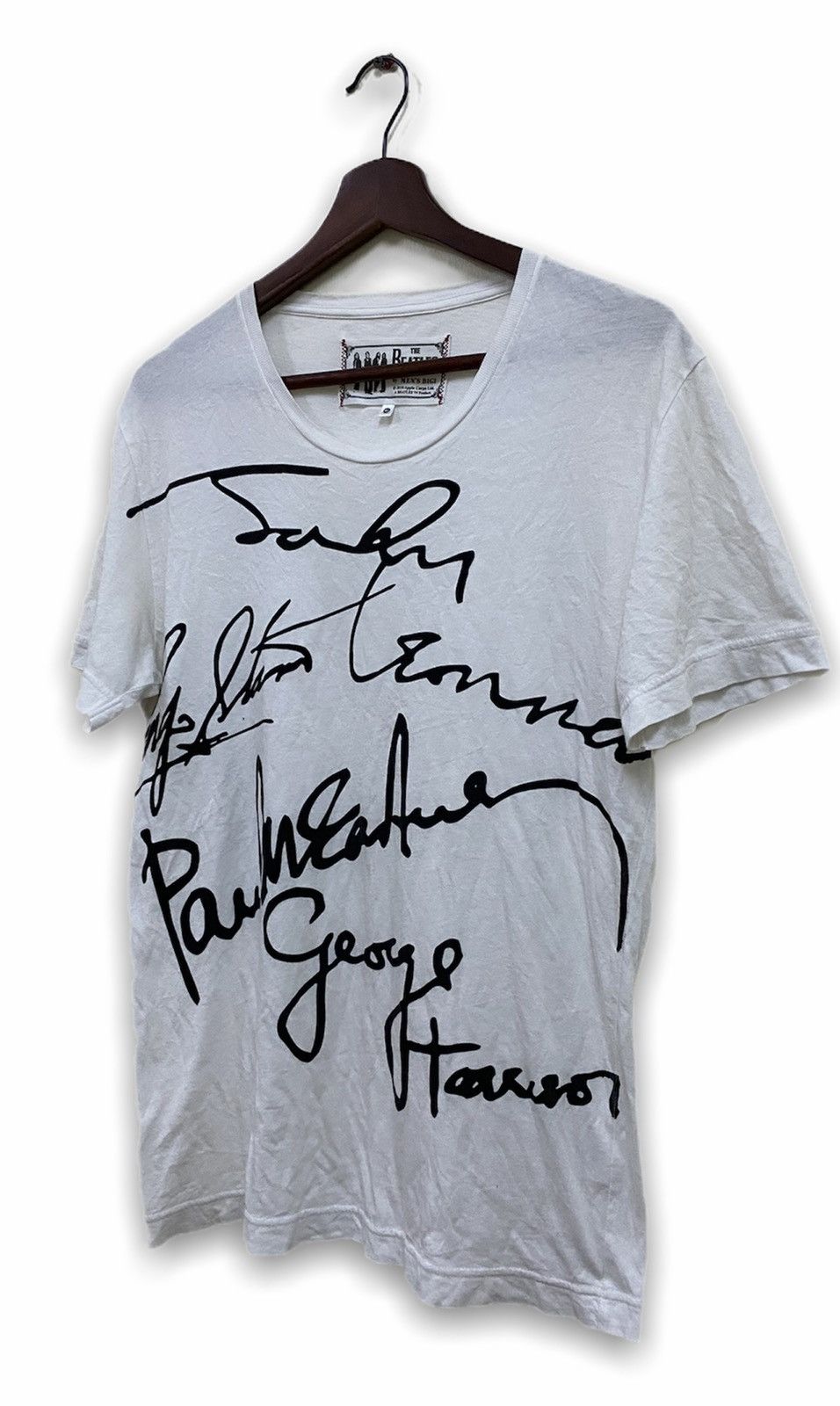 Band Tees × Vintage The Beatles Signatures Tee Under Licensed Apple Corps Ltd Size US S / EU 44-46 / 1 - 2 Thumbnail