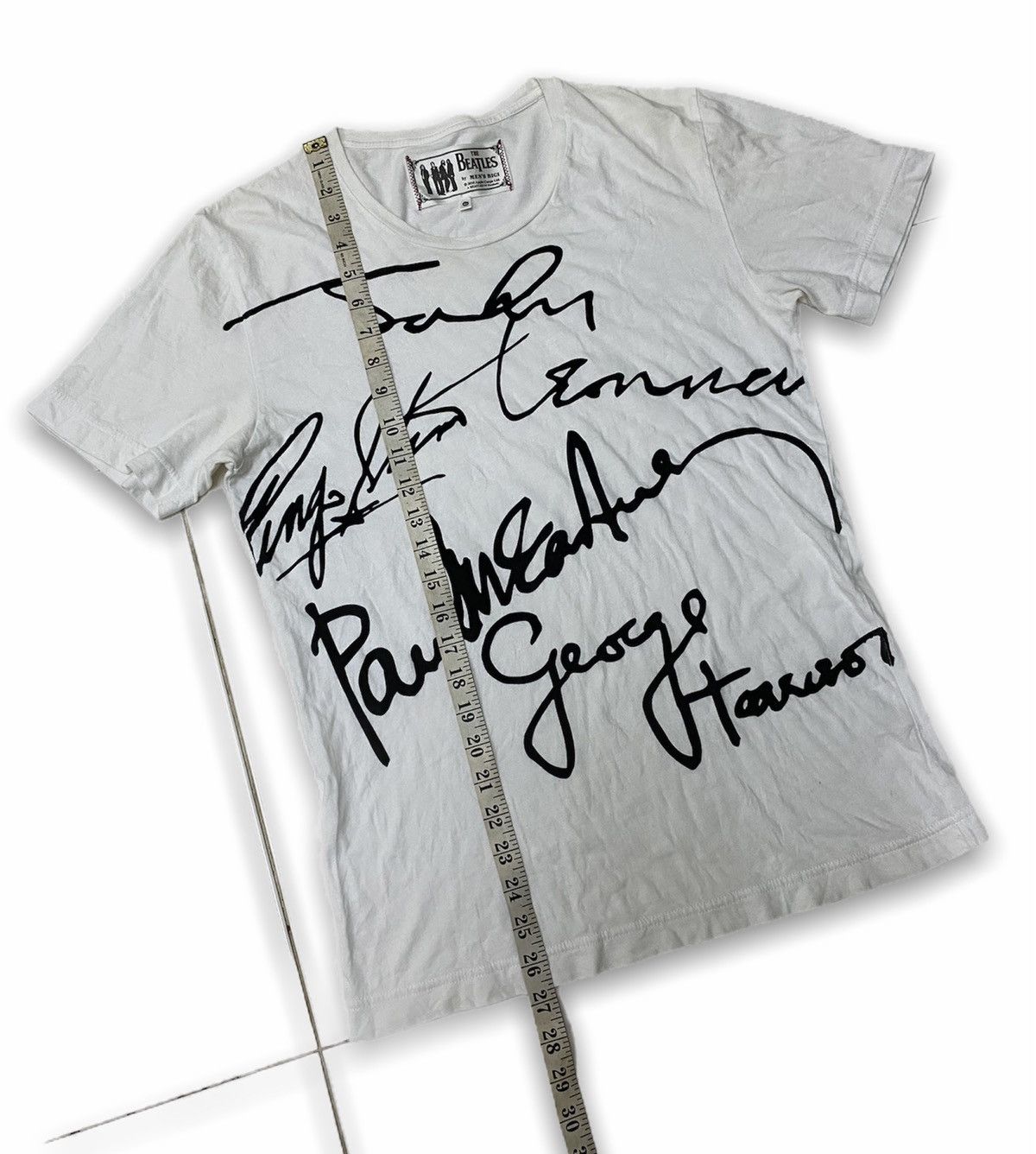 Band Tees × Vintage The Beatles Signatures Tee Under Licensed Apple Corps Ltd Size US S / EU 44-46 / 1 - 10 Thumbnail