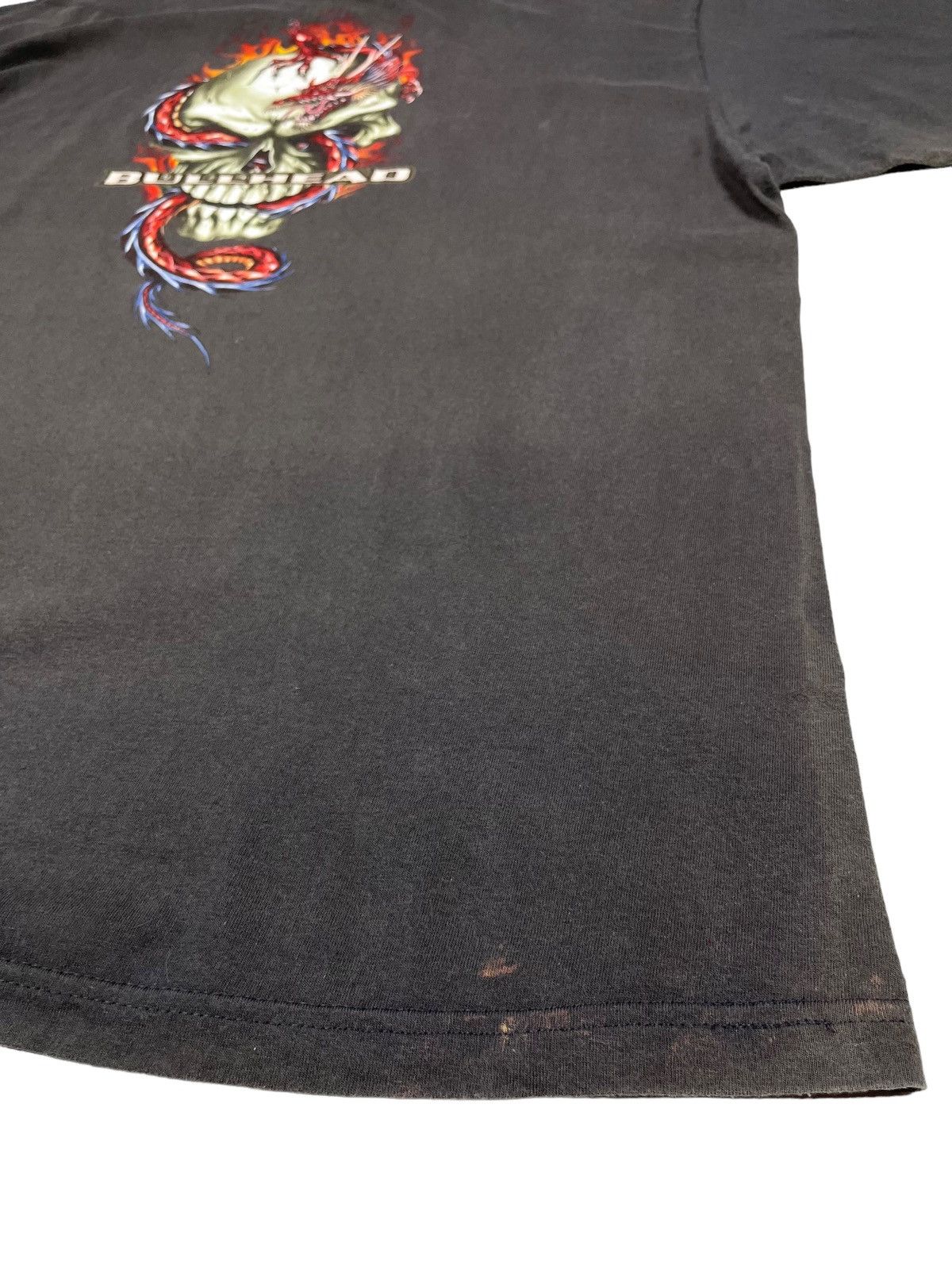 Bullhead Denim Co. Vintage Bullhead Skull T-shirt Skateboarding y2k Faded Size US XXL / EU 58 / 5 - 5 Thumbnail