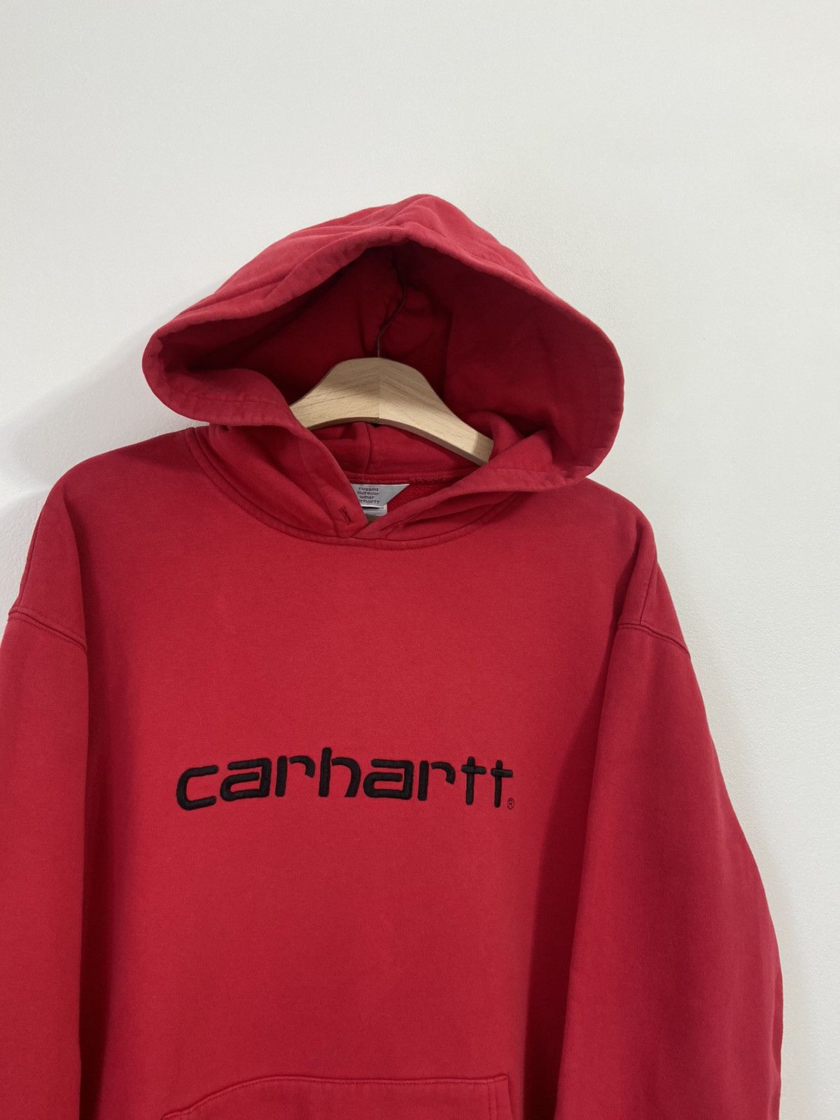 Carhartt Carhartt Vintage Hoodie Big Logo Size US XL / EU 56 / 4 - 2 Thumbnail