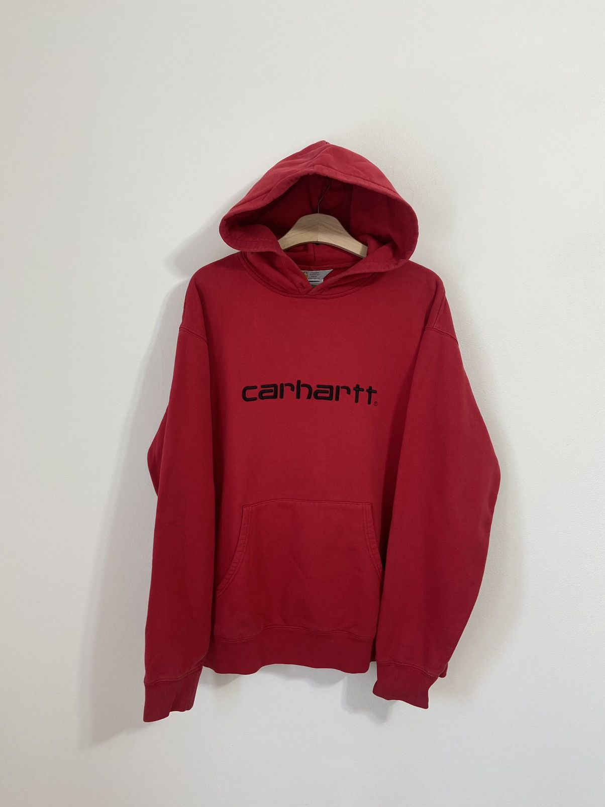 Carhartt Carhartt Vintage Hoodie Big Logo Size US XL / EU 56 / 4 - 1 Thumbnail
