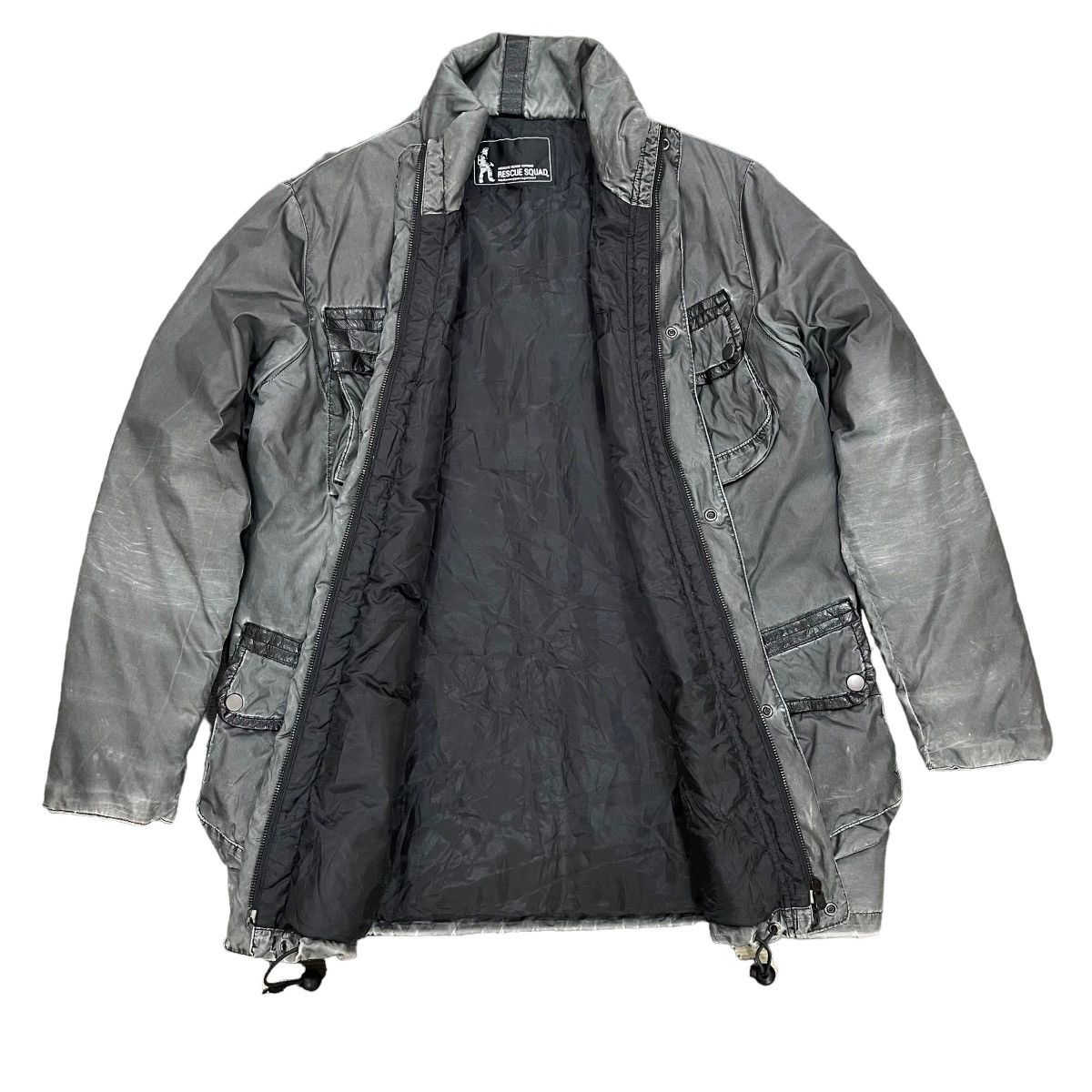Japanese Brand RARE RESCUE SQUAD Bondage Cargo Bomber Jacket Size US L / EU 52-54 / 3 - 11 Thumbnail