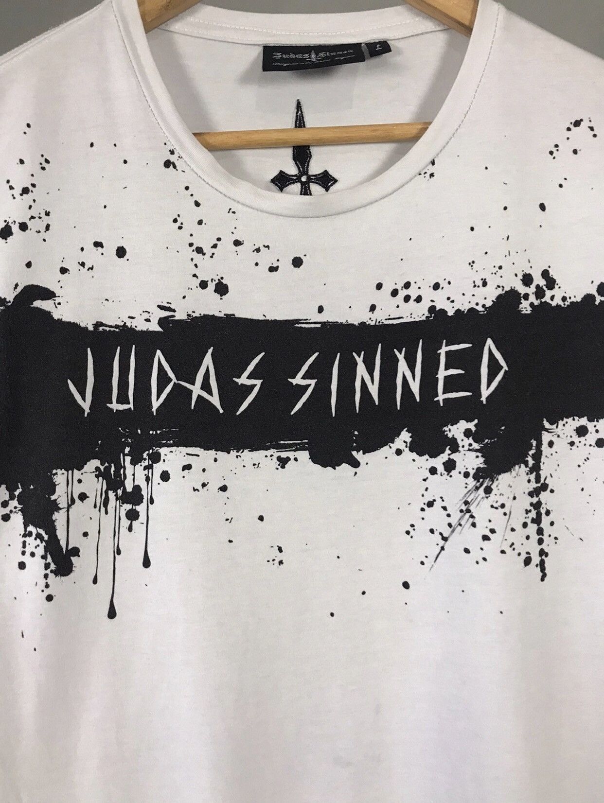 Other Judas Sinned Streetwear Overpinted Tee Size US L / EU 52-54 / 3 - 3 Thumbnail