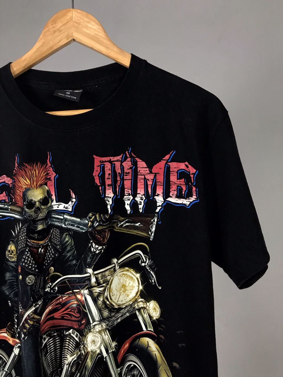 Band Tees Hell Time Vintage Rock Tee Size US M / EU 48-50 / 2 - 2 Thumbnail
