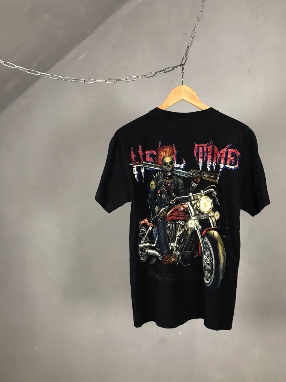 Band Tees Hell Time Vintage Rock Tee Size US M / EU 48-50 / 2 - 6 Thumbnail
