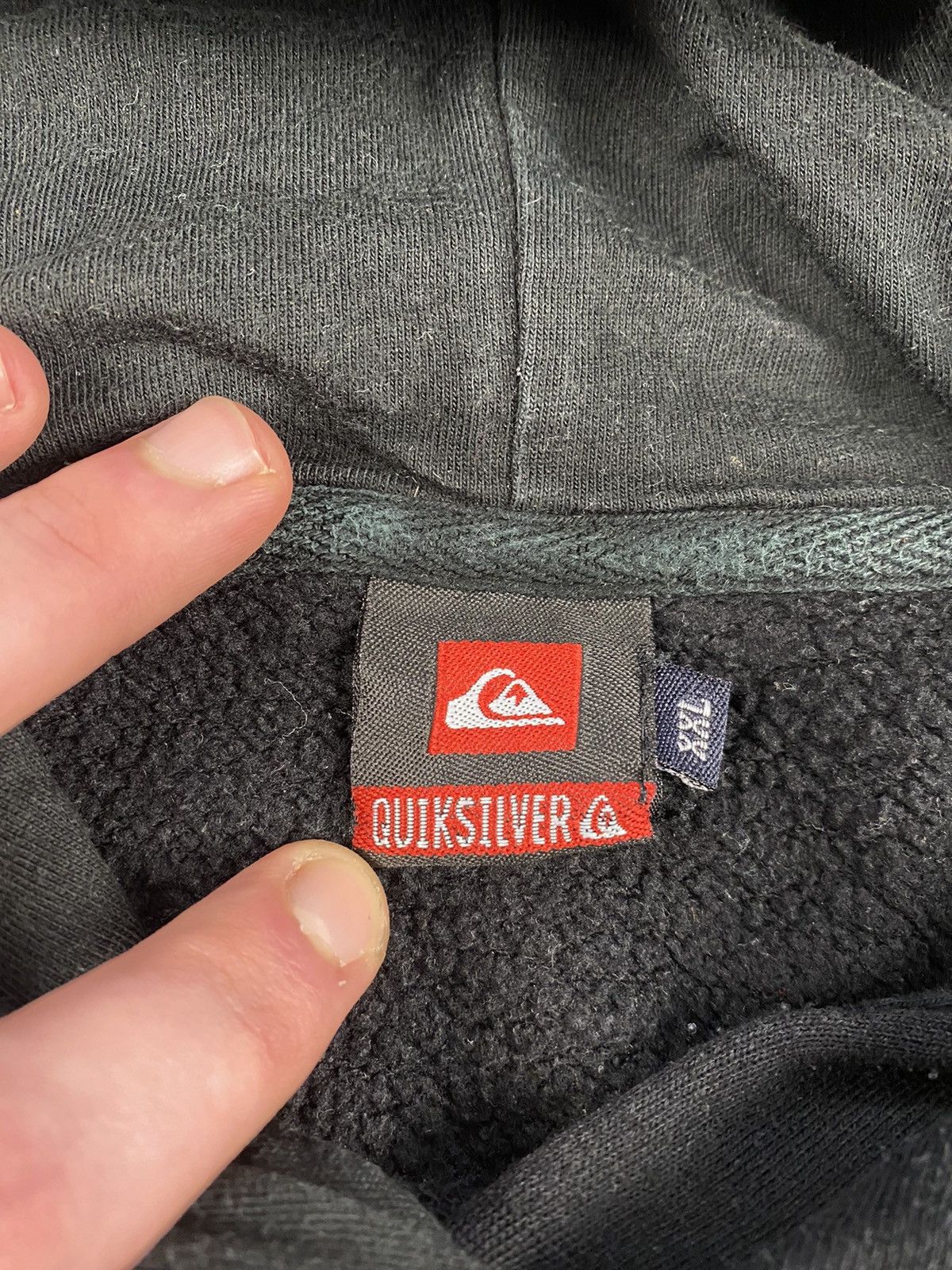 Quiksilver Vintage 90s Quiksilver Embroidered Logo hoodie Size US XXL / EU 58 / 5 - 6 Thumbnail