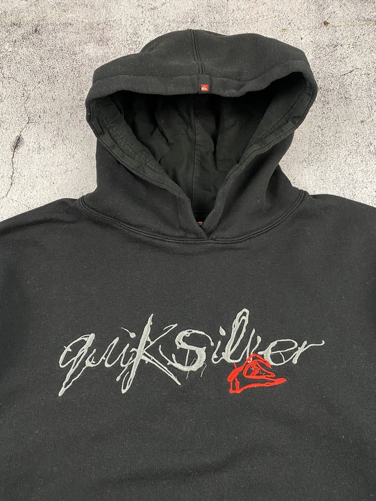 Quiksilver Vintage 90s Quiksilver Embroidered Logo hoodie Size US XXL / EU 58 / 5 - 2 Thumbnail