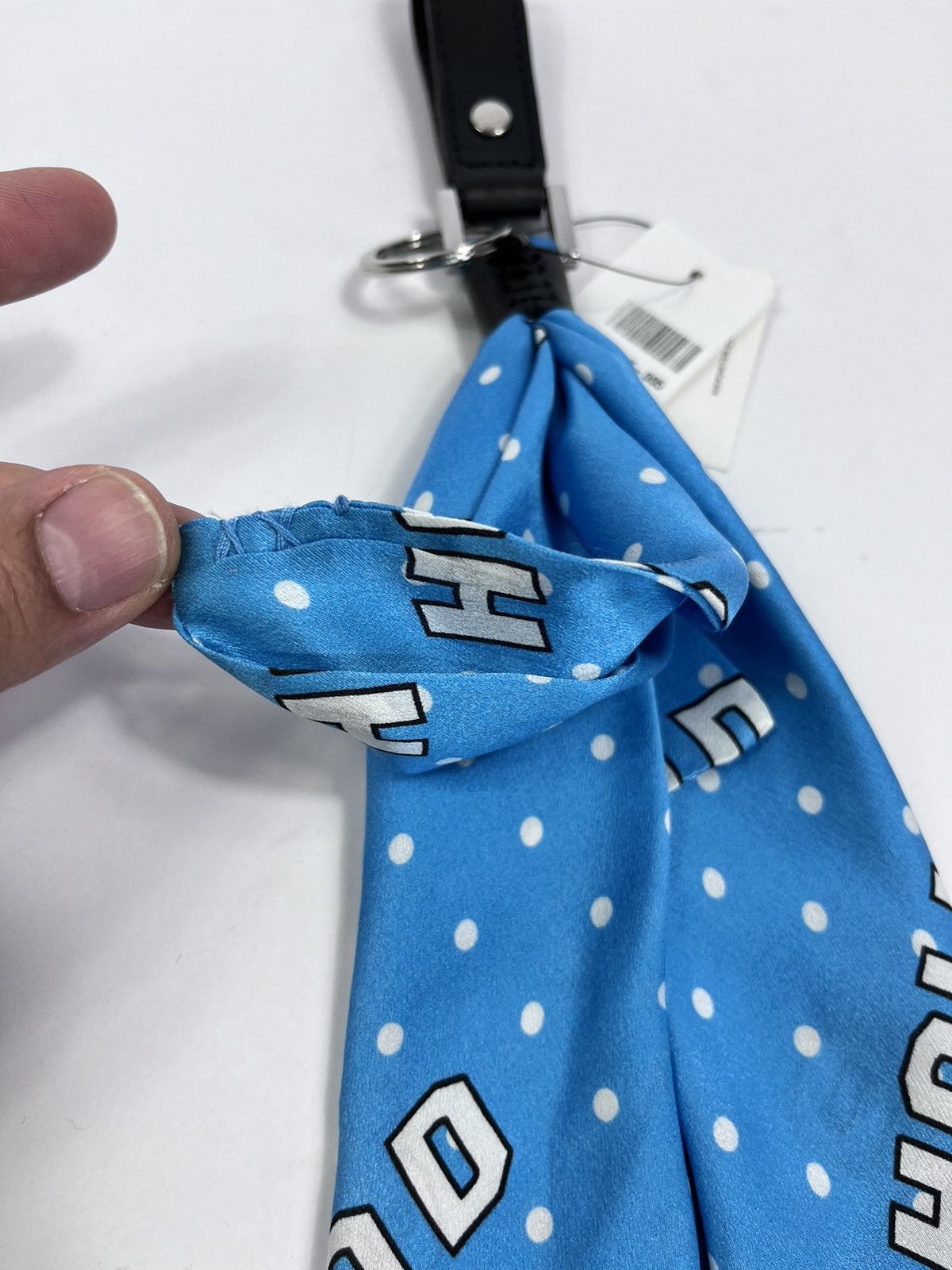 Amiri AMIRI HOLLYWOOD POLKA SILK BANDANA KEY FOB RING ONE SIZE Size ONE SIZE - 8 Thumbnail