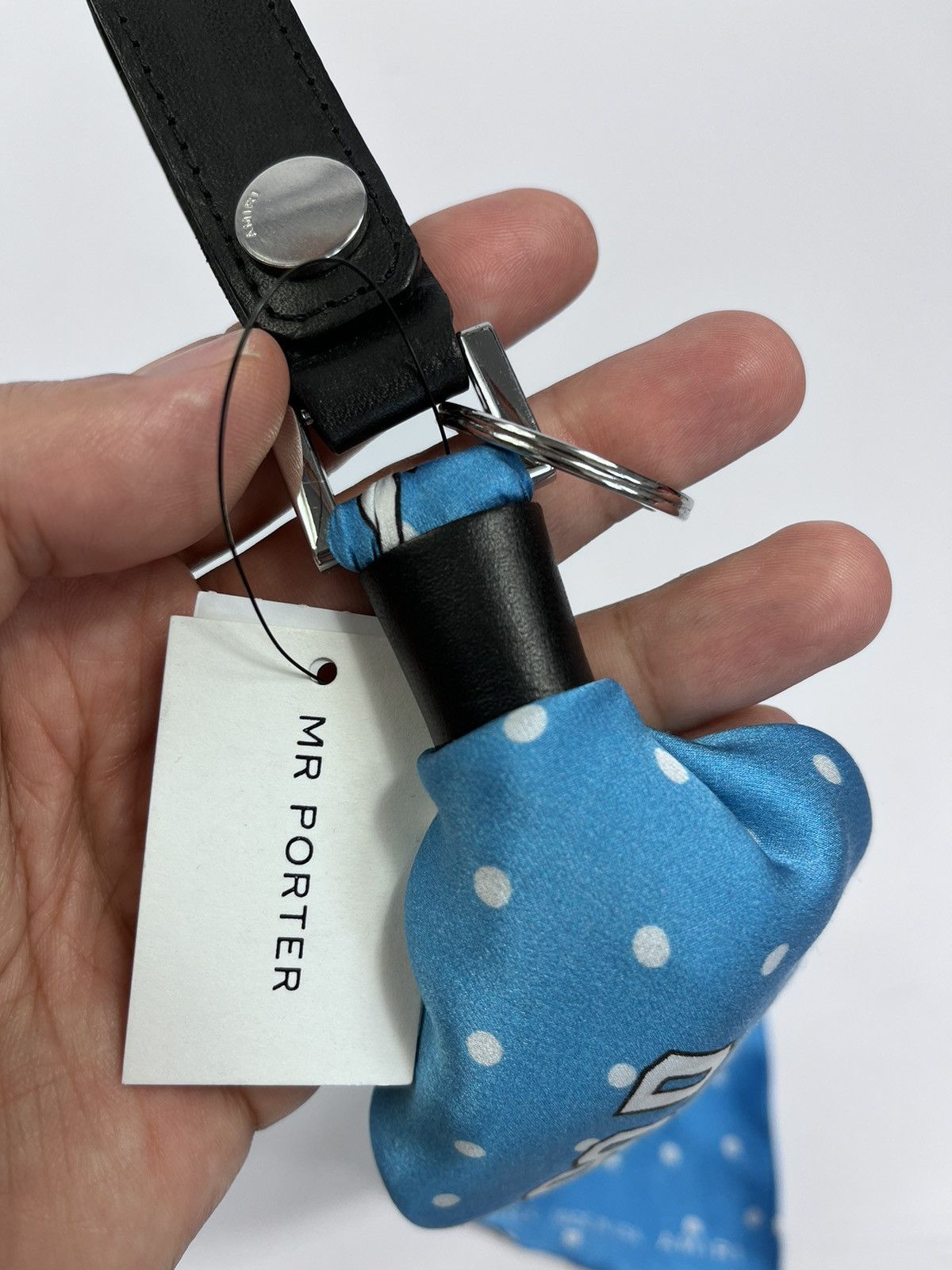 Amiri AMIRI HOLLYWOOD POLKA SILK BANDANA KEY FOB RING ONE SIZE Size ONE SIZE - 6 Thumbnail