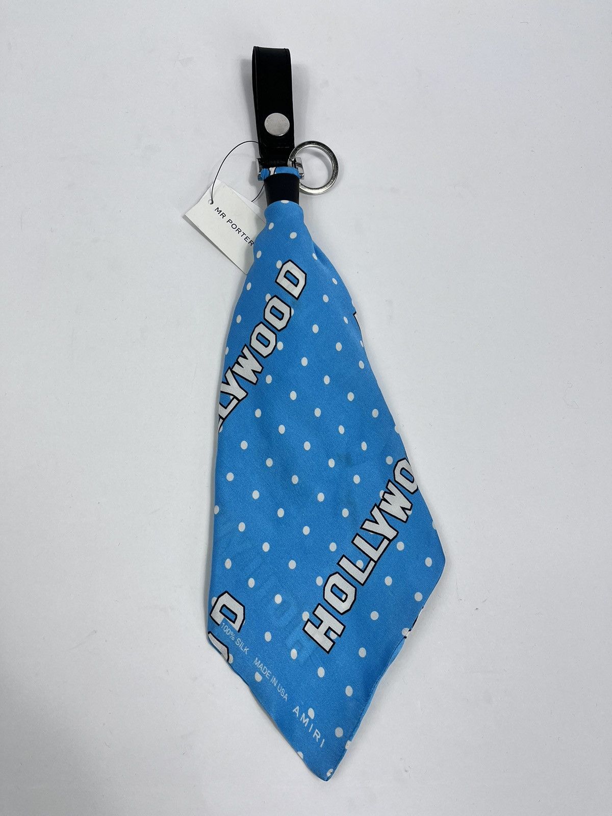 Amiri AMIRI HOLLYWOOD POLKA SILK BANDANA KEY FOB RING ONE SIZE Size ONE SIZE - 1 Thumbnail
