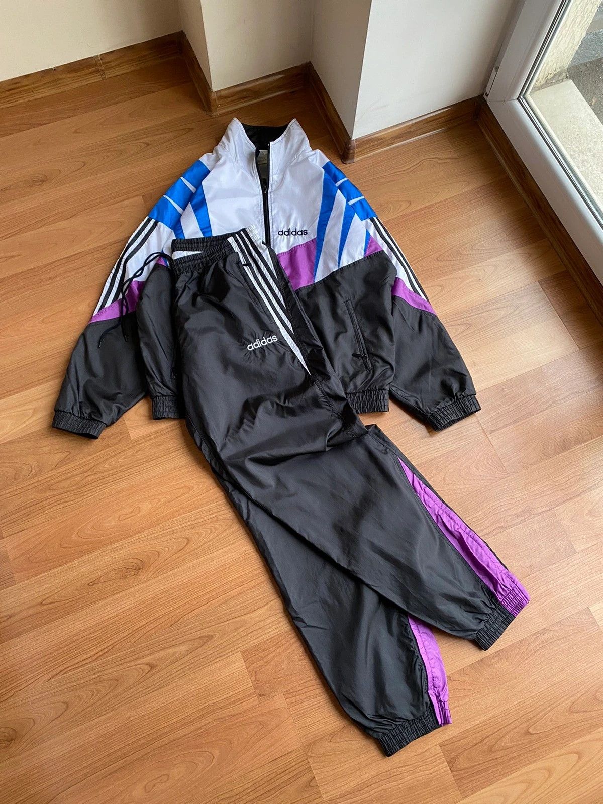 Vintage Adidas Track Set - S
