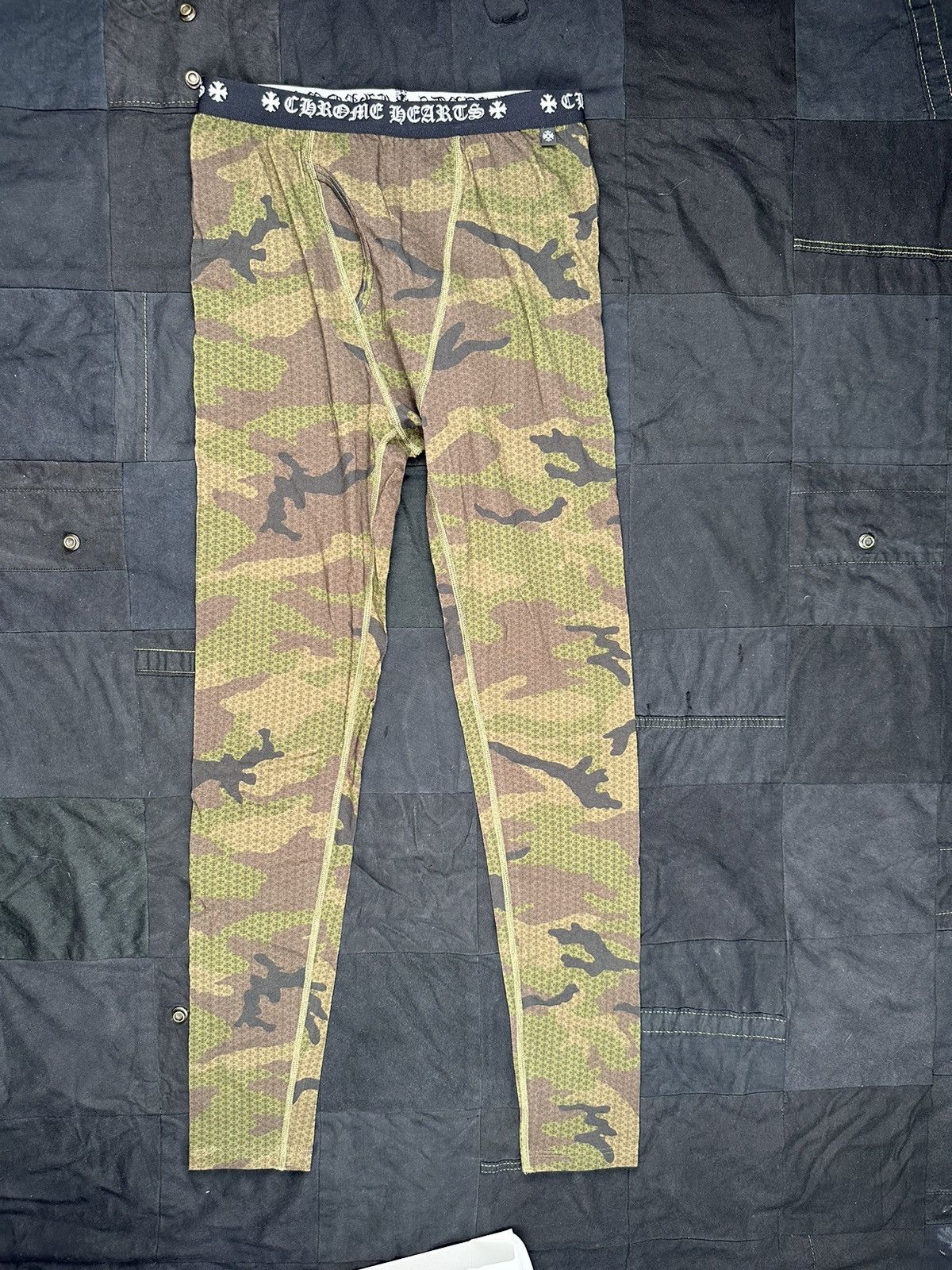 image of Chrome Hearts Camo Long Johns / Legggings / Underwear, Men's (Size 36)