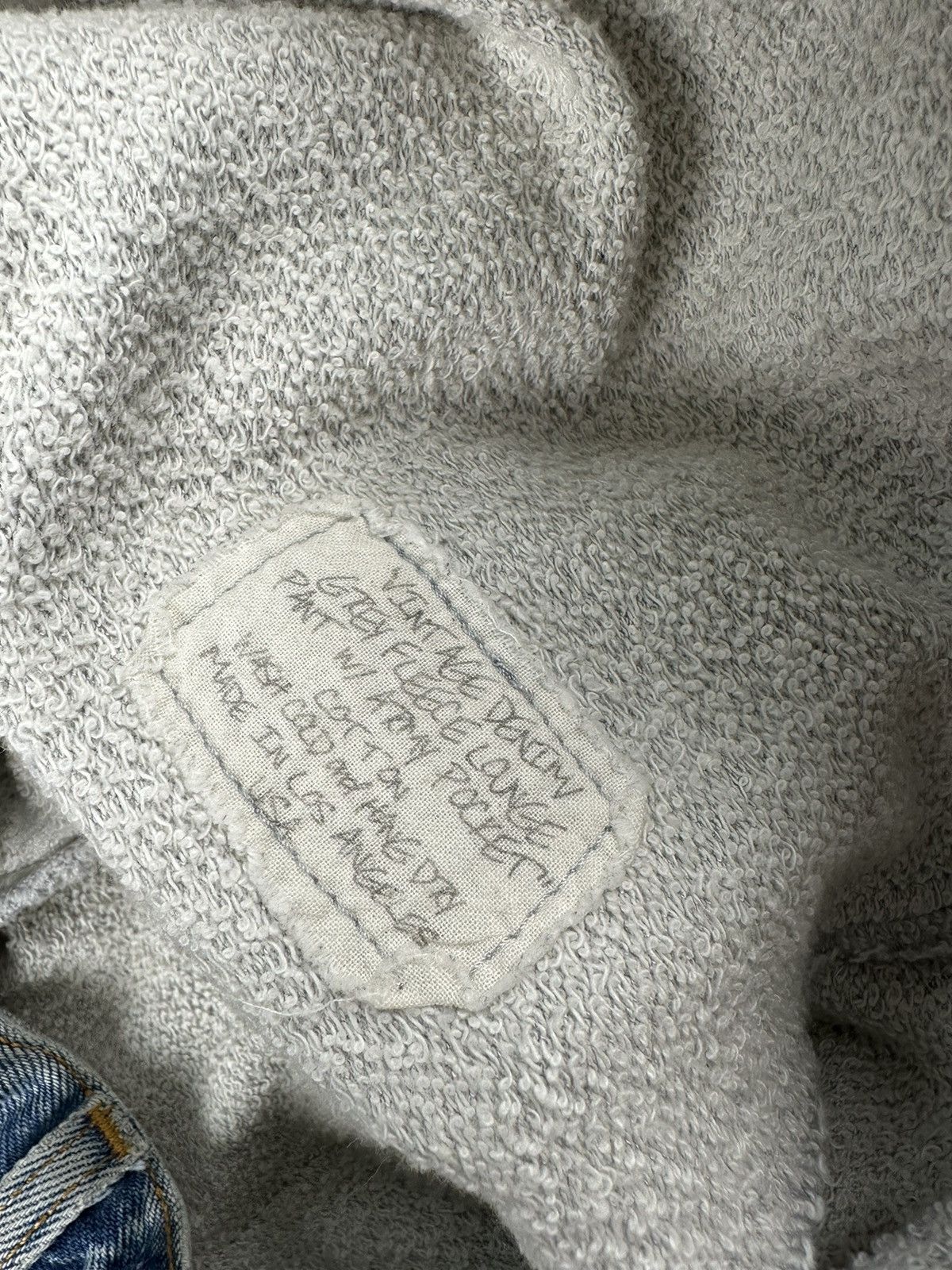 Greg Lauren Vintage Denim / Fleece with Army Pocket Size US 36 / EU 52 - 4 Thumbnail