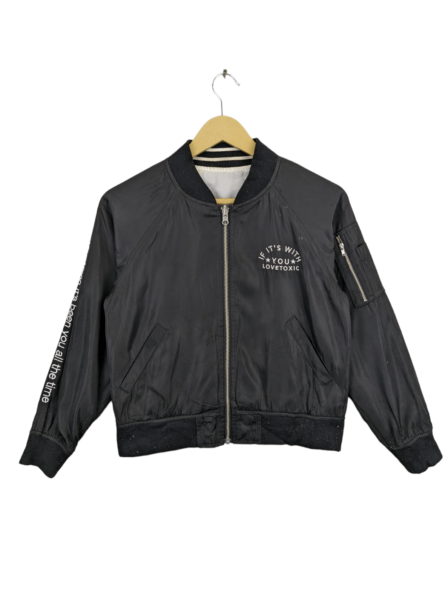 Japanese Brand × Vintage Vintage Bomber Jacket Reversible by Lovetoxic Size US M / EU 48-50 / 2 - 1 Thumbnail