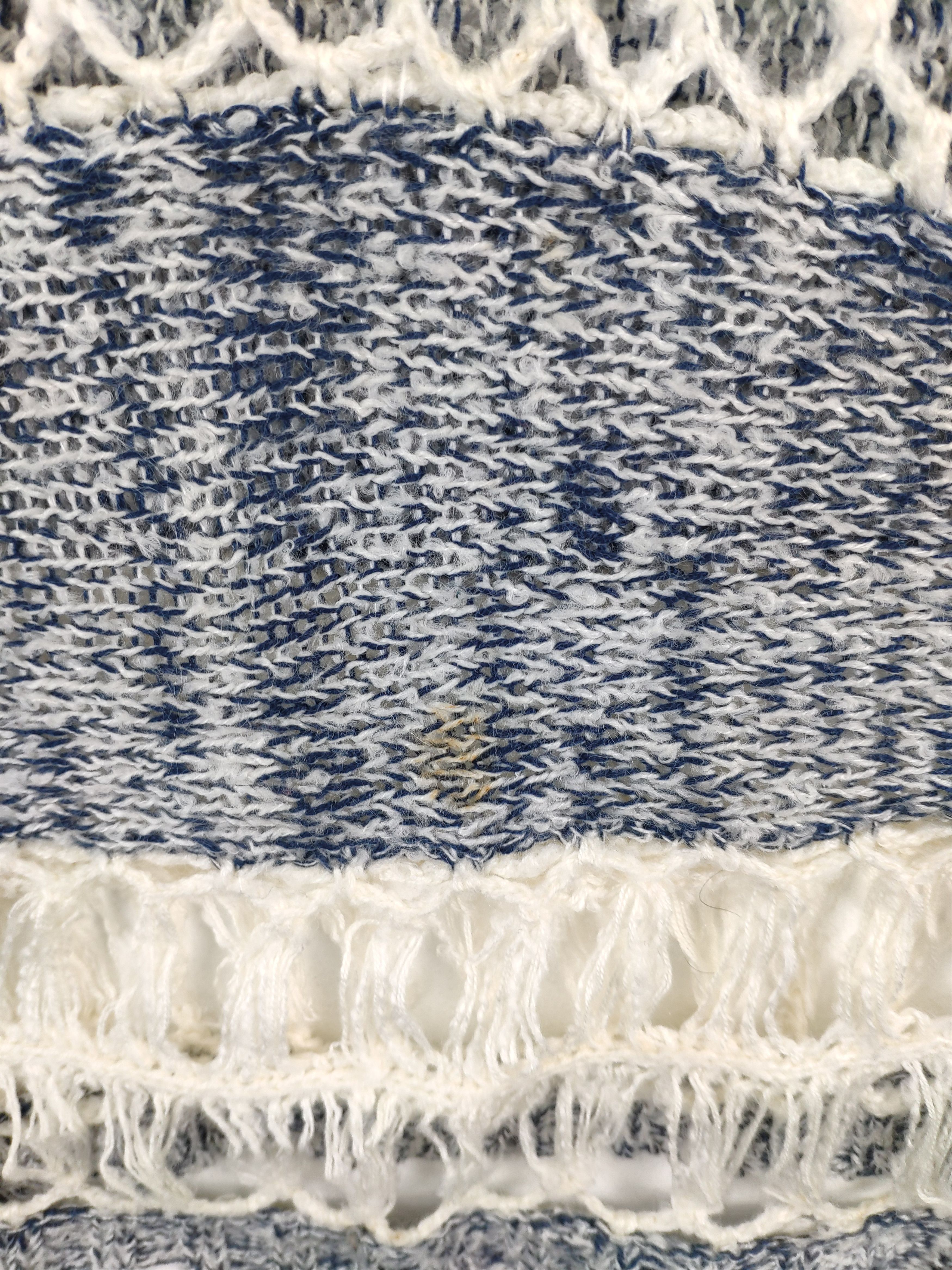 Aran Isles Knitwear × Designer Cecil Mc Bee Knit Poncho Cropped Fishnet Size M / US 6-8 / IT 42-44 - 9 Thumbnail