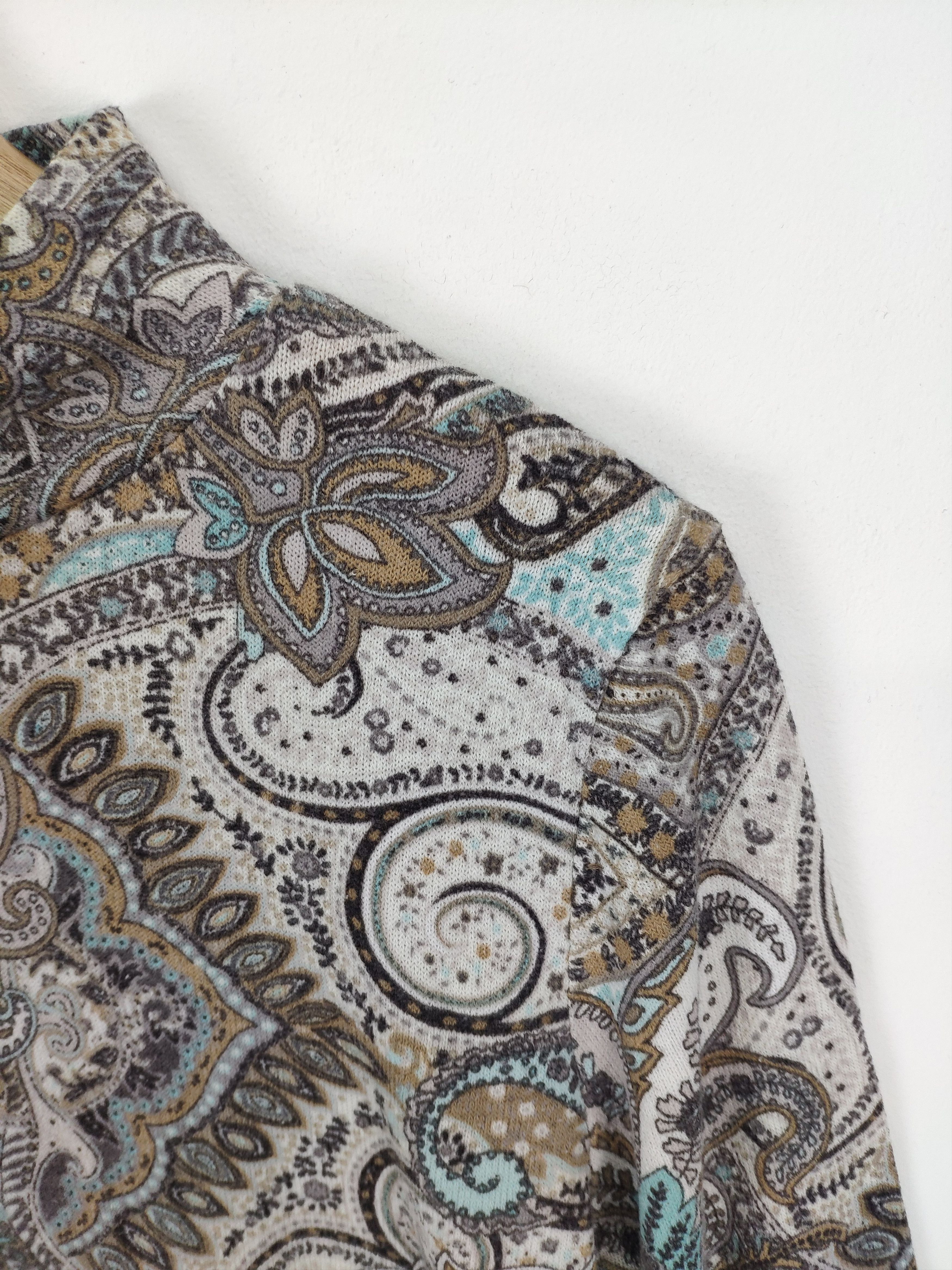 Aran Isles Knitwear × Vintage Vintage Long Sleeve Paisley Shirt Japanese Brand Size M / US 6-8 / IT 42-44 - 6 Thumbnail