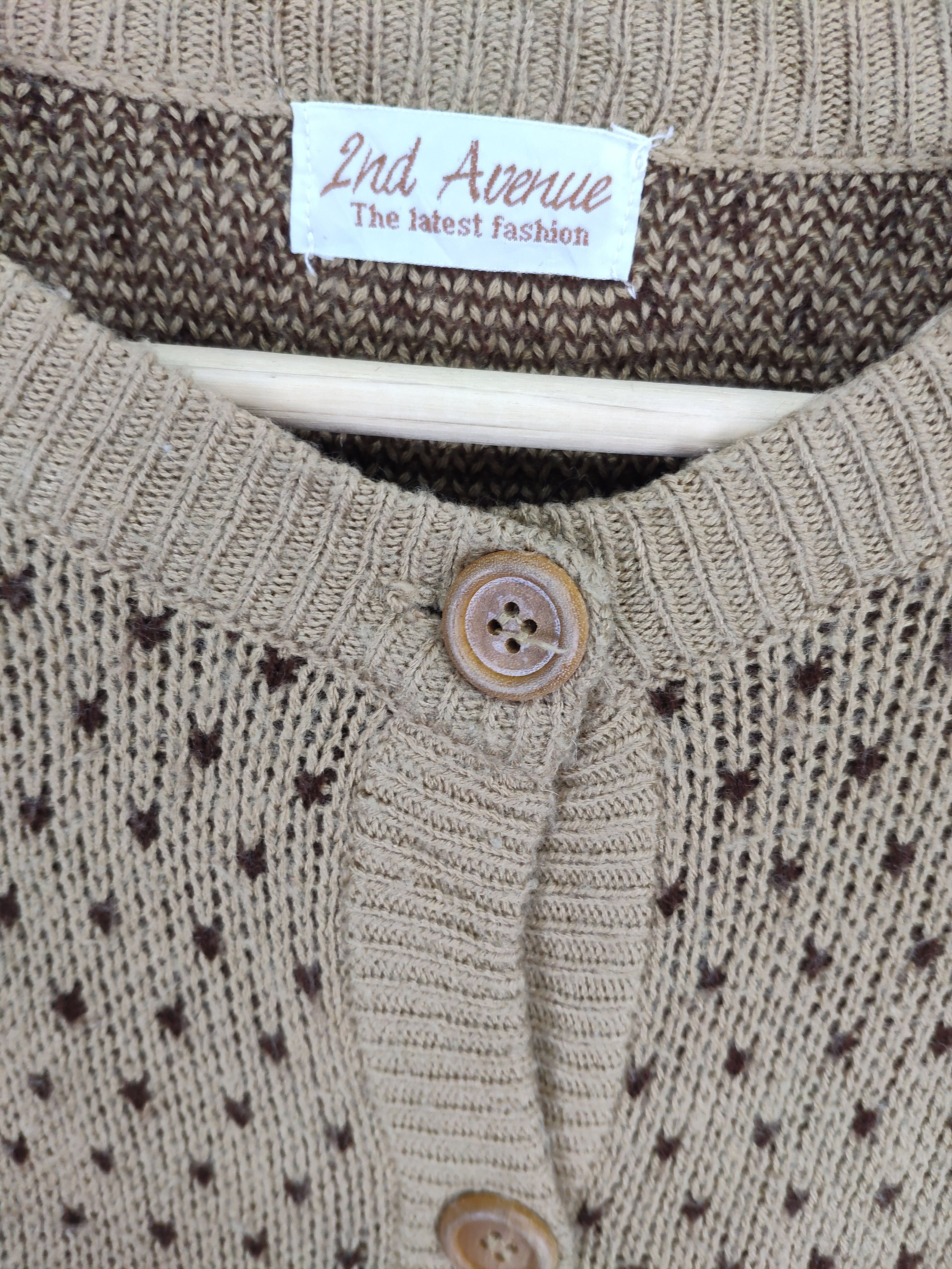 Aran Isles Knitwear × Japanese Brand Vintage Wool Knit Cardigan Sweater Native Style Size M / US 6-8 / IT 42-44 - 7 Thumbnail